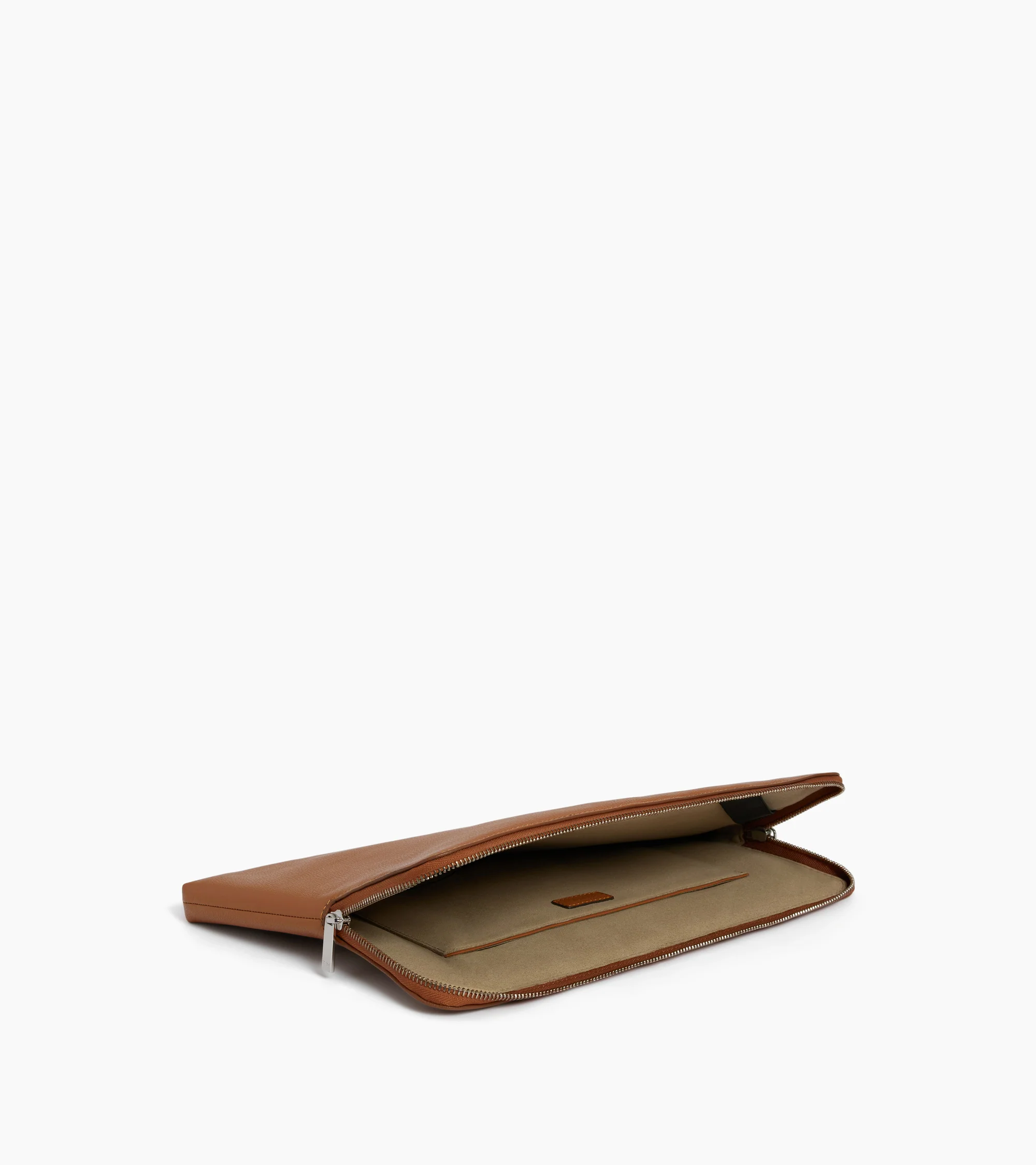 14" laptop sleeve in grained leather - Image 3