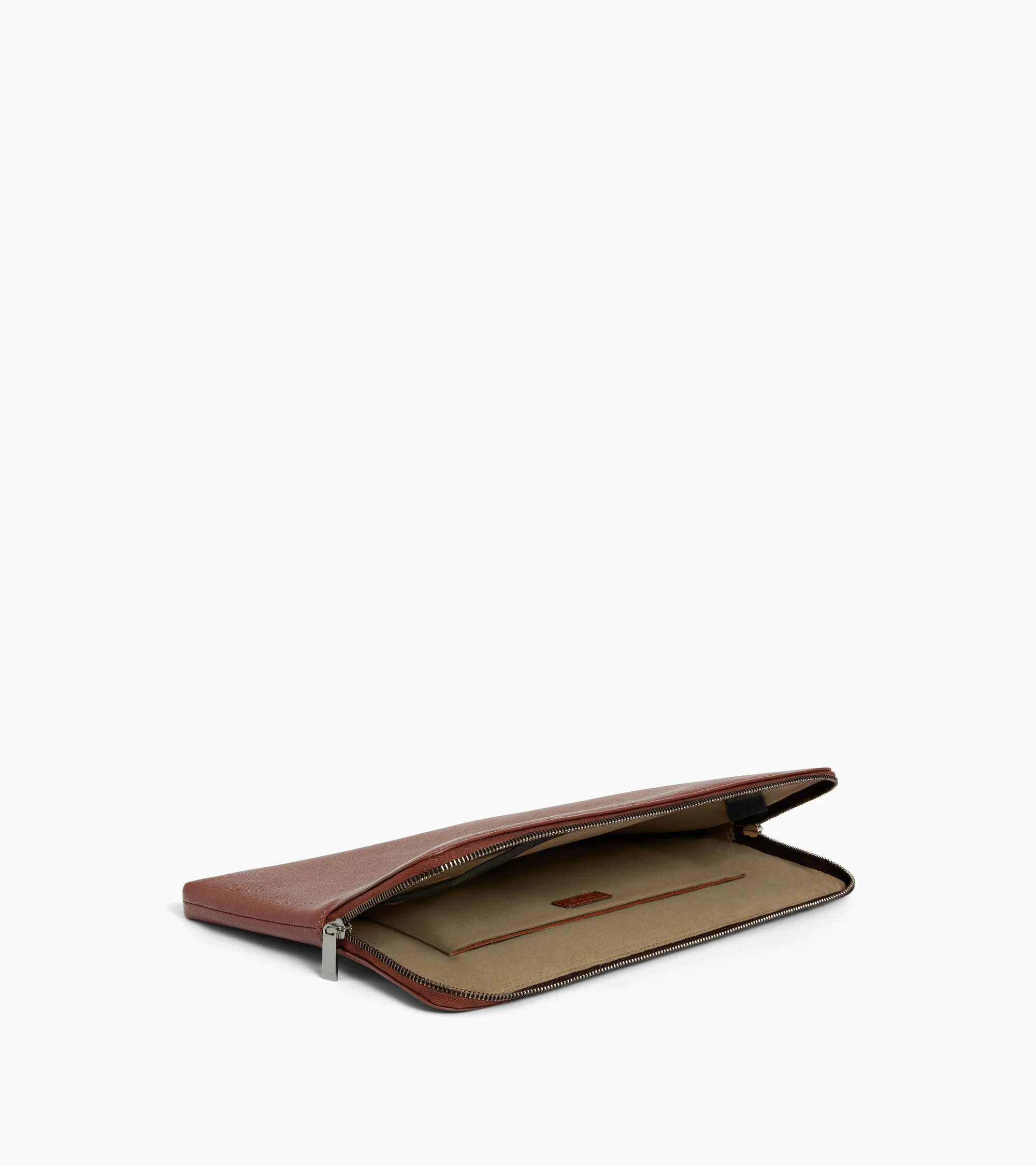 14" laptop sleeve in grained leather - Image 3