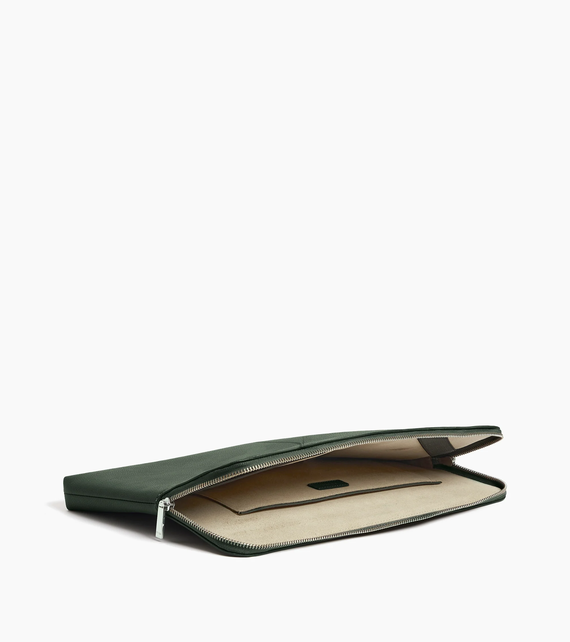 14" laptop sleeve in grained leather - Image 3