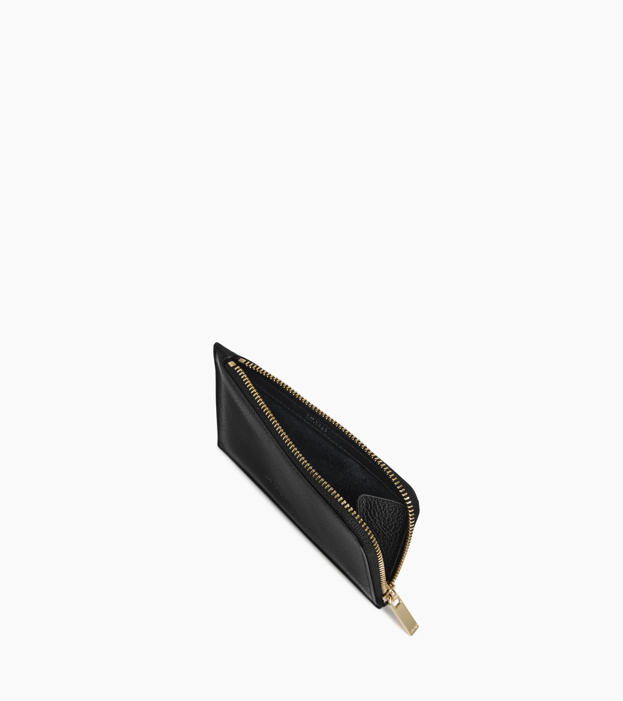 Albertine zipped card holder in grained leather - Image 3