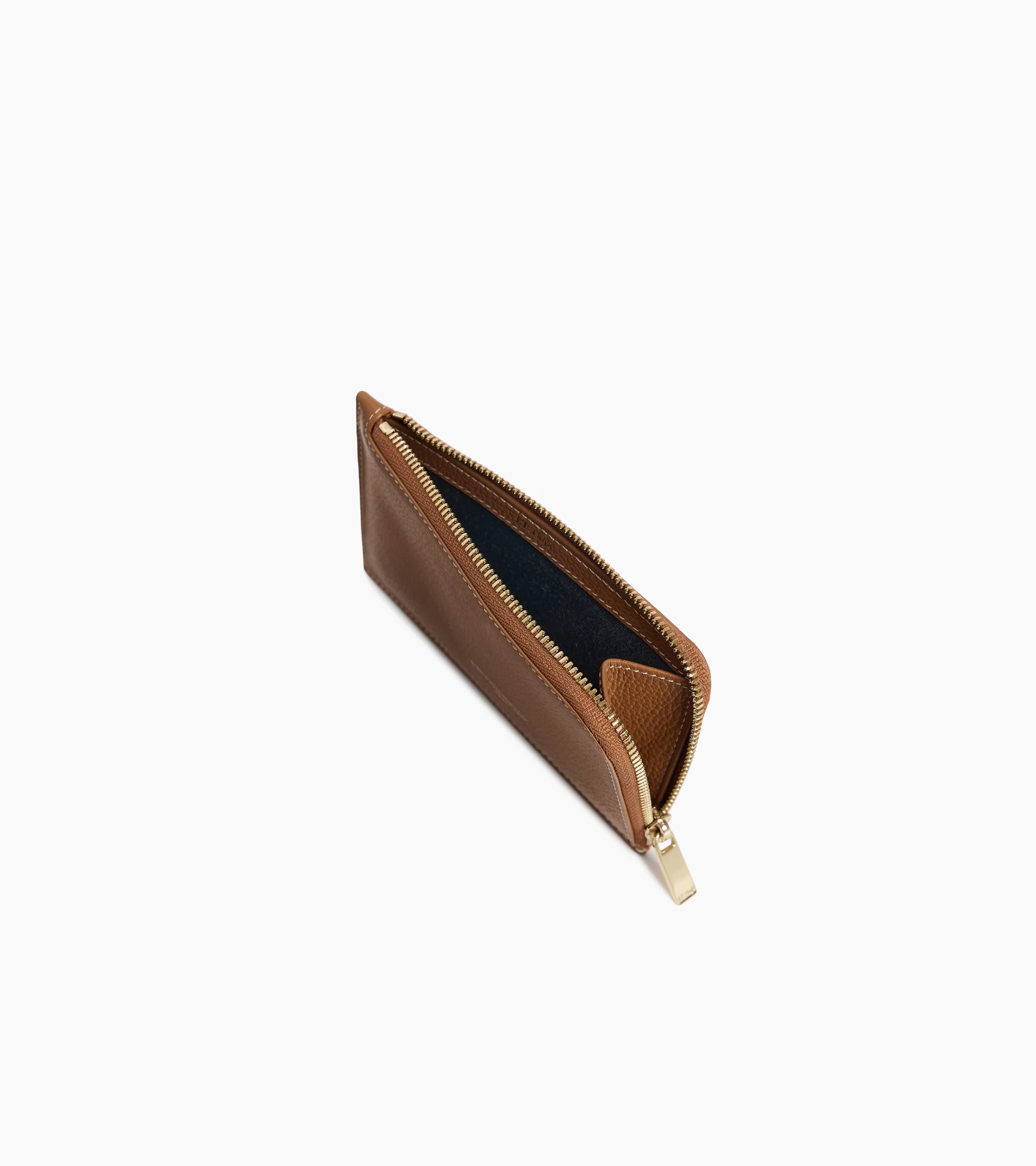 Albertine zipped card holder in grained leather - Image 3