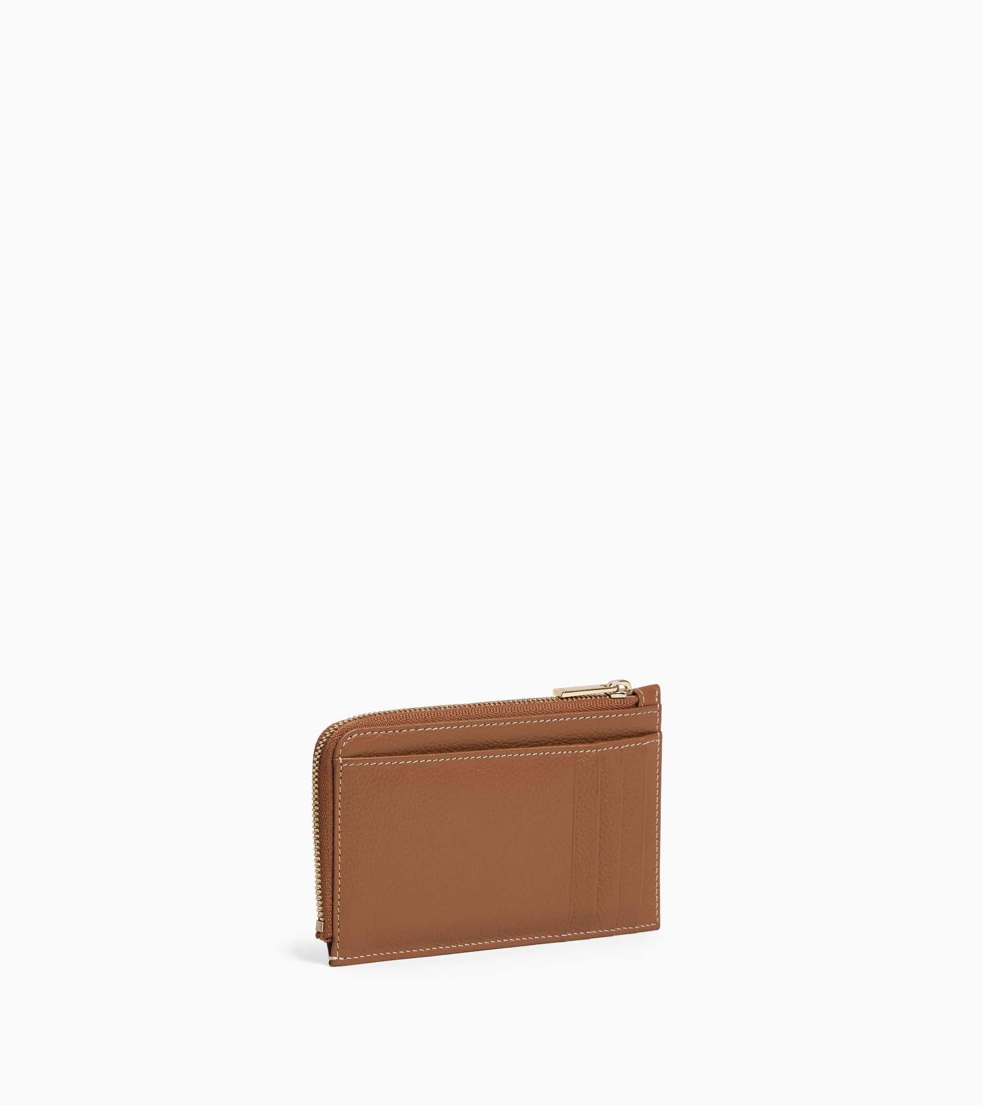 Albertine zipped card holder in grained leather - Image 4
