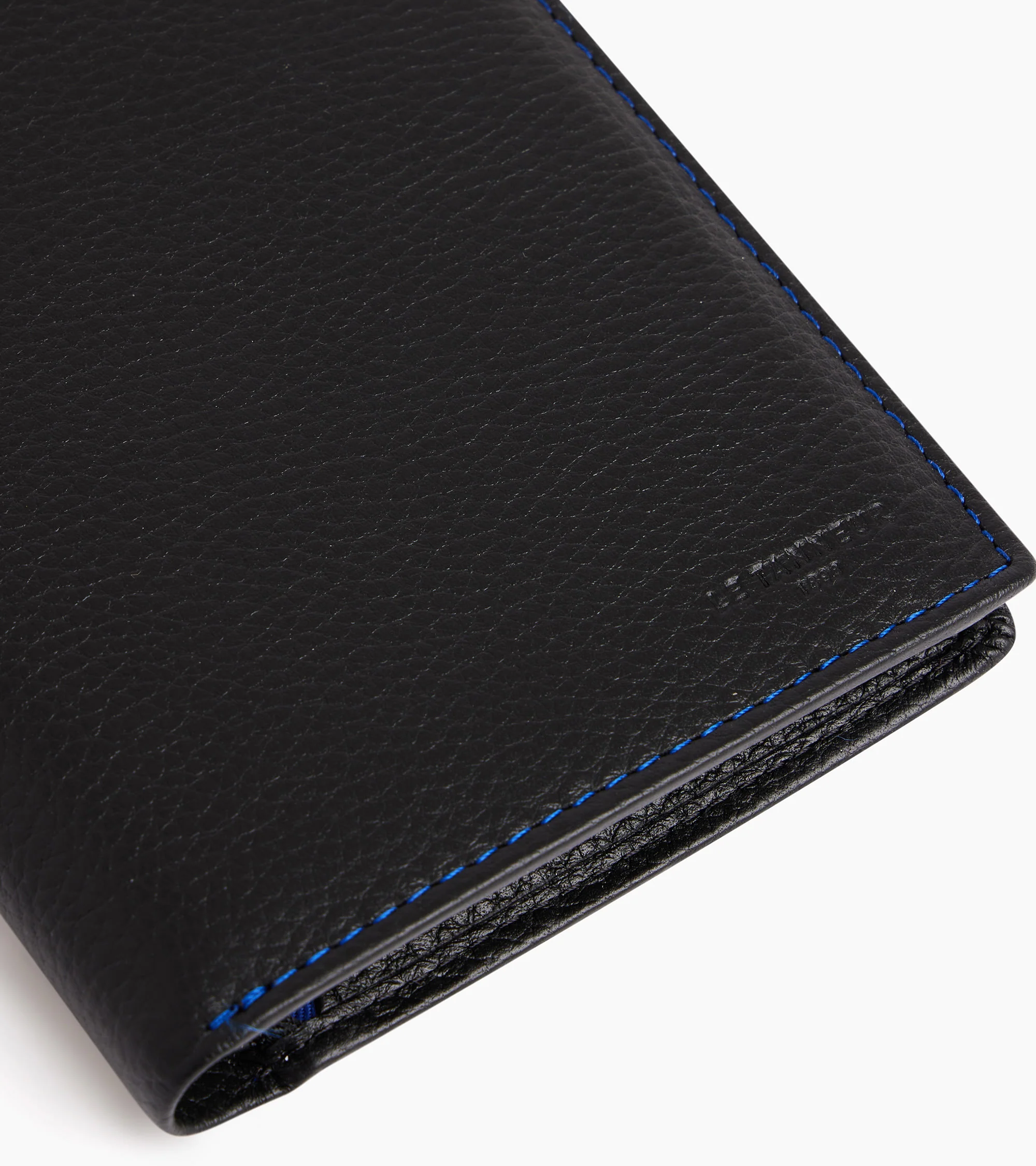 large, vertical, zipped wallet with 2 gussets in grained leather - Image 5