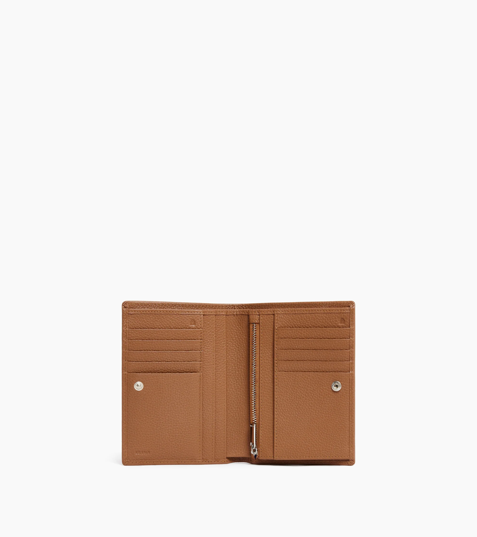 Charles large zipped wallet in grained leather - Image 3