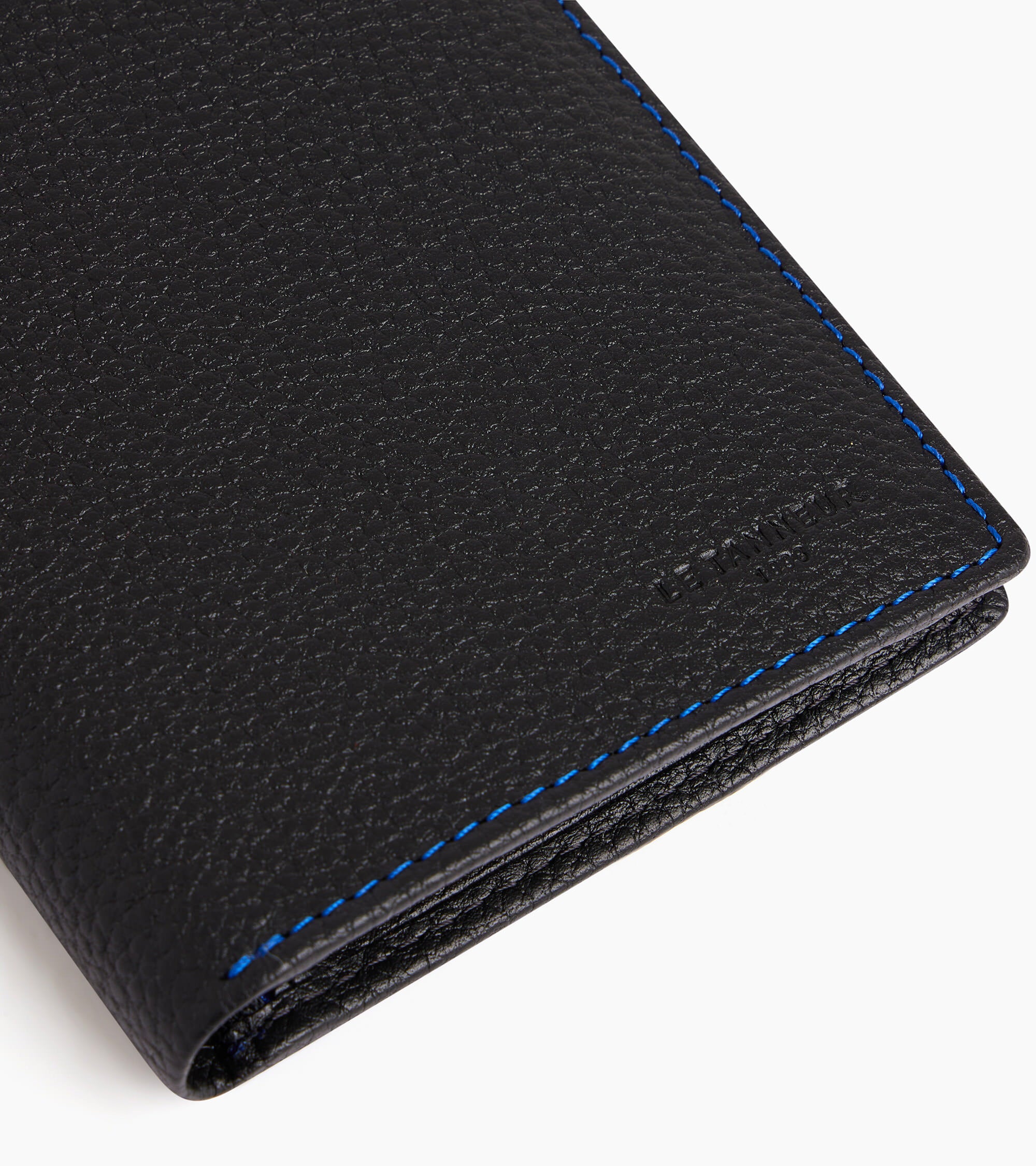 medium-sized, zipped wallet with 2 gussets in grained leather - Image 5