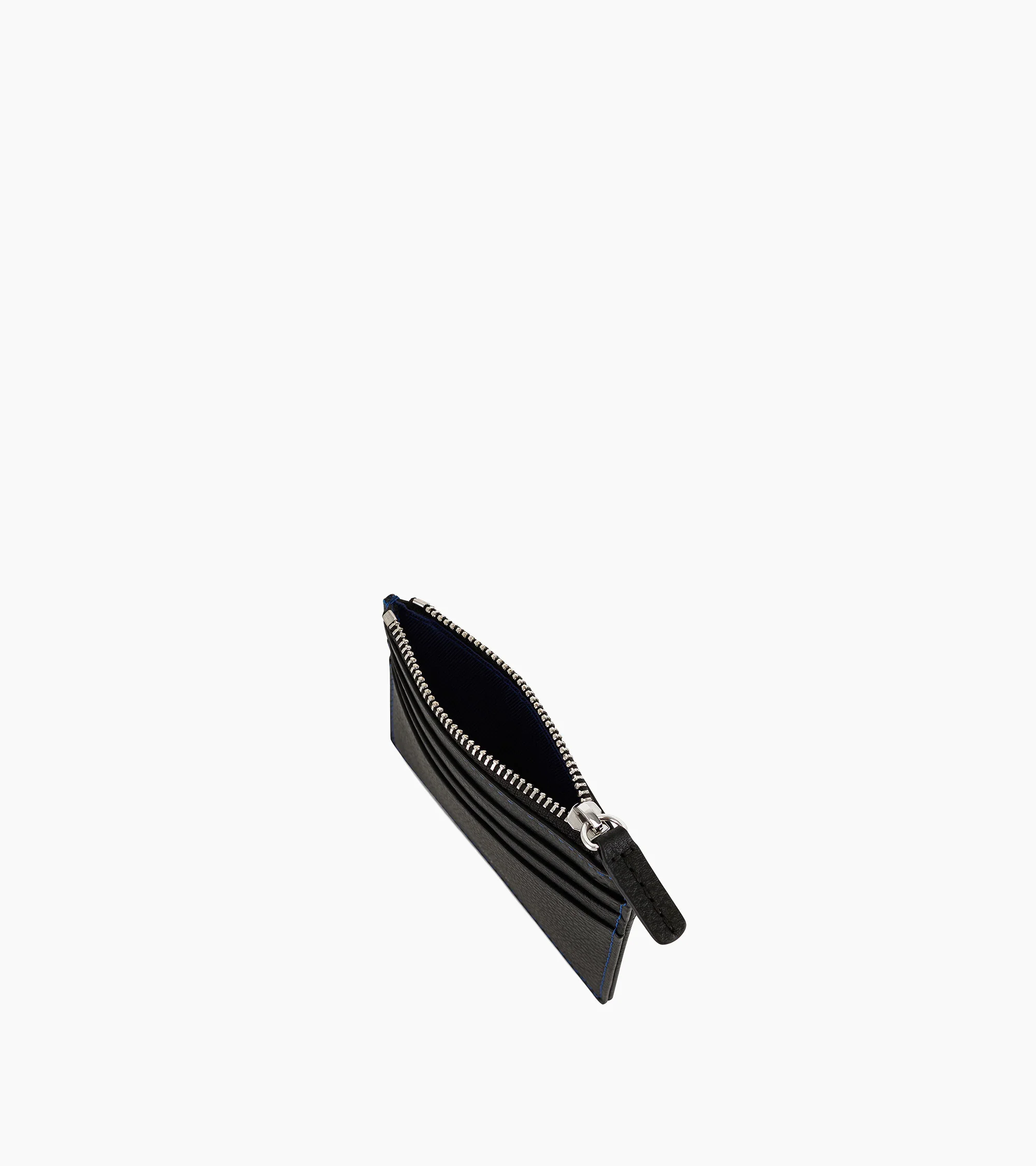 Charles zipped card holder in grained leather - Image 3
