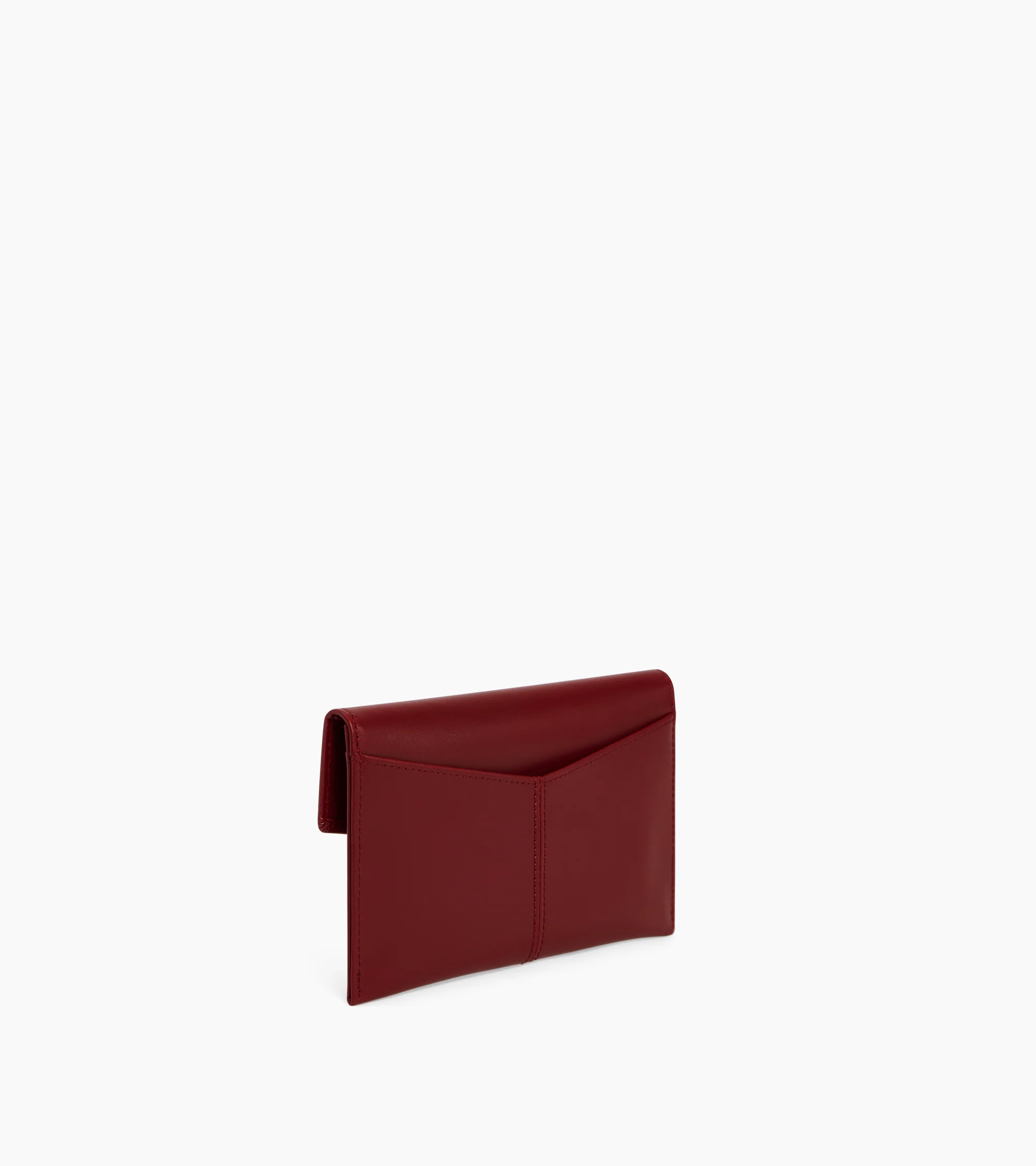 Charlotte medium envelope pouch in smooth leather - Image 4