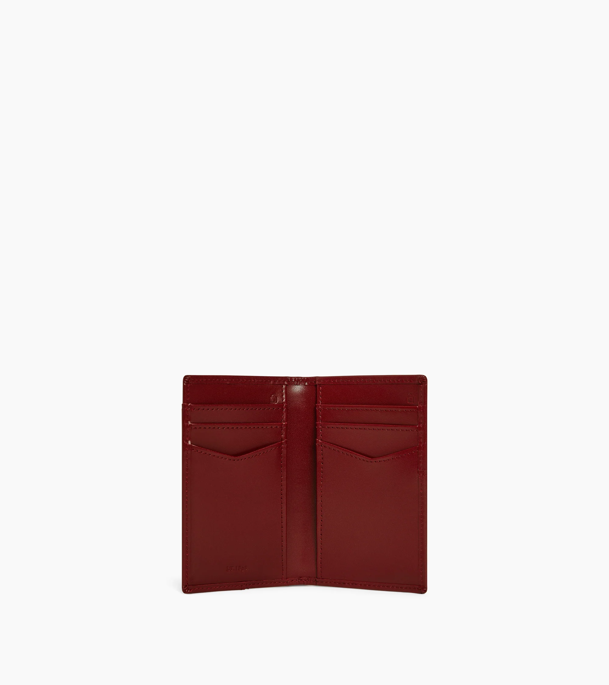 Charlotte vertical card holder in smooth leather - Image 3