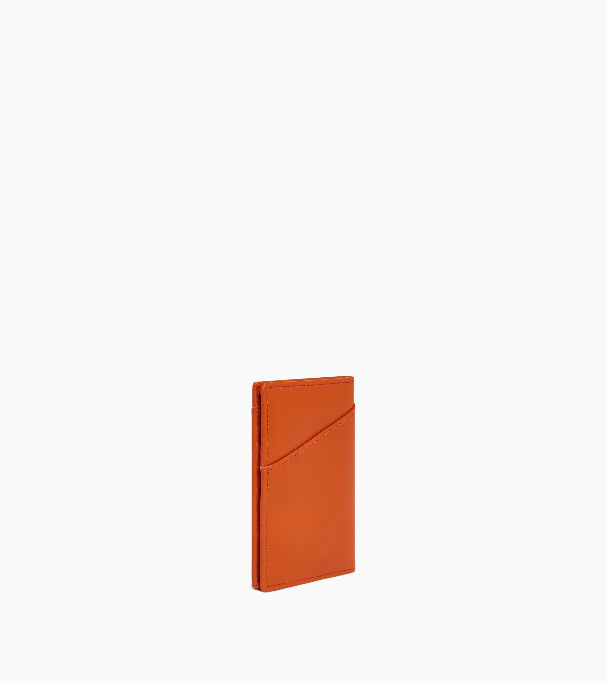 Charlotte vertical card holder in smooth leather - Image 4