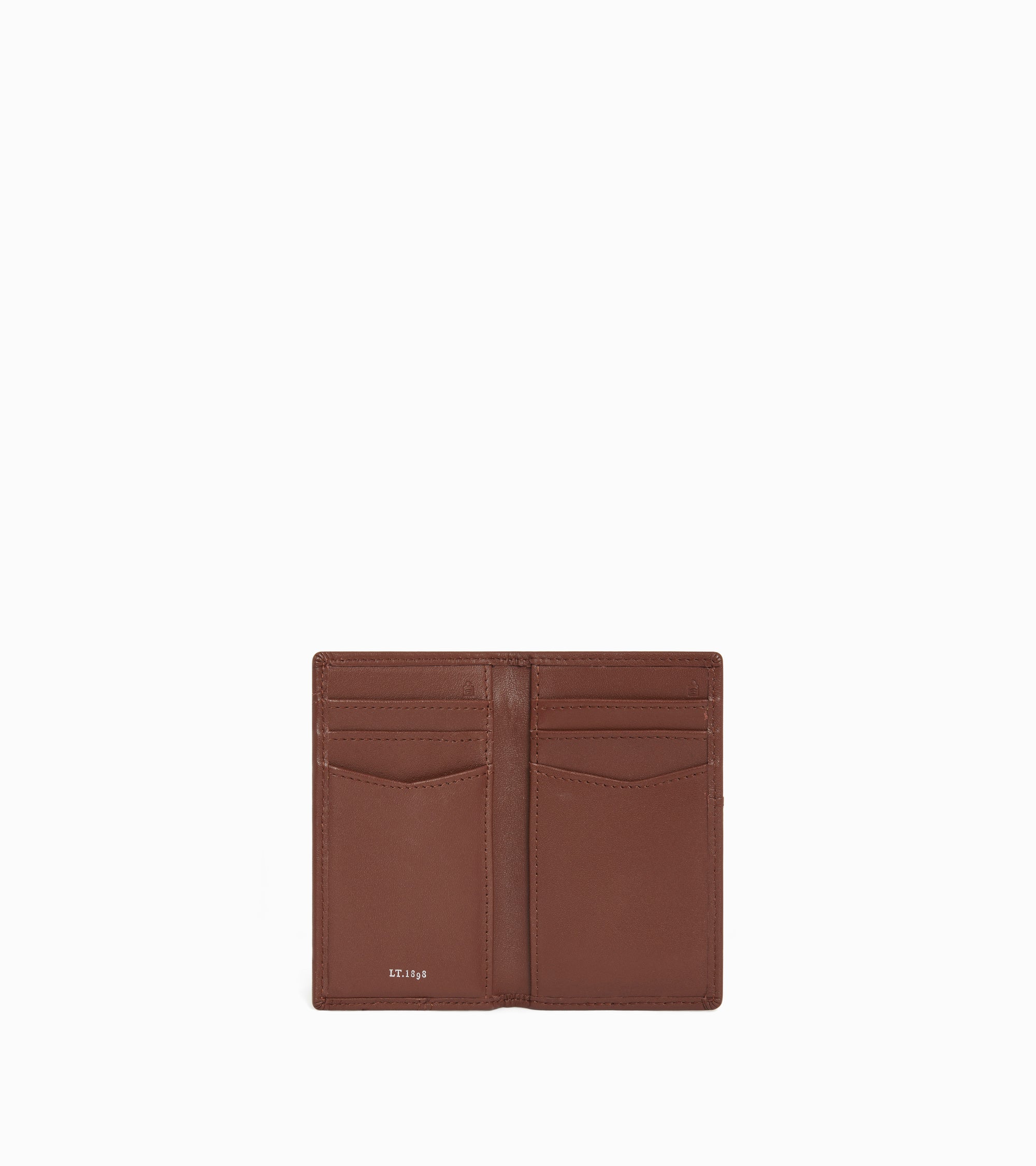 Charlotte vertical card holder in smooth leather - Image 3