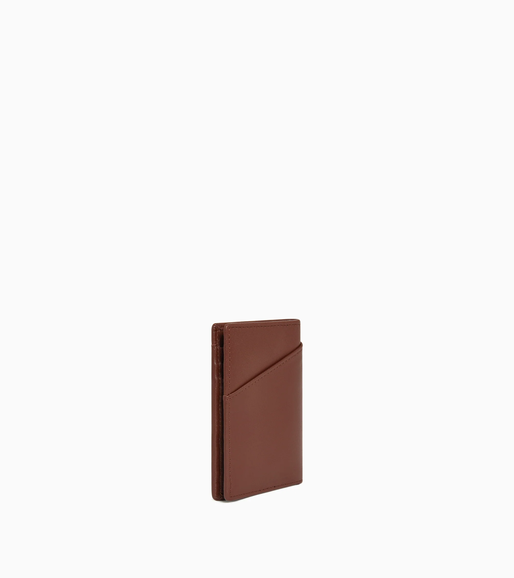 Charlotte vertical card holder in smooth leather - Image 4