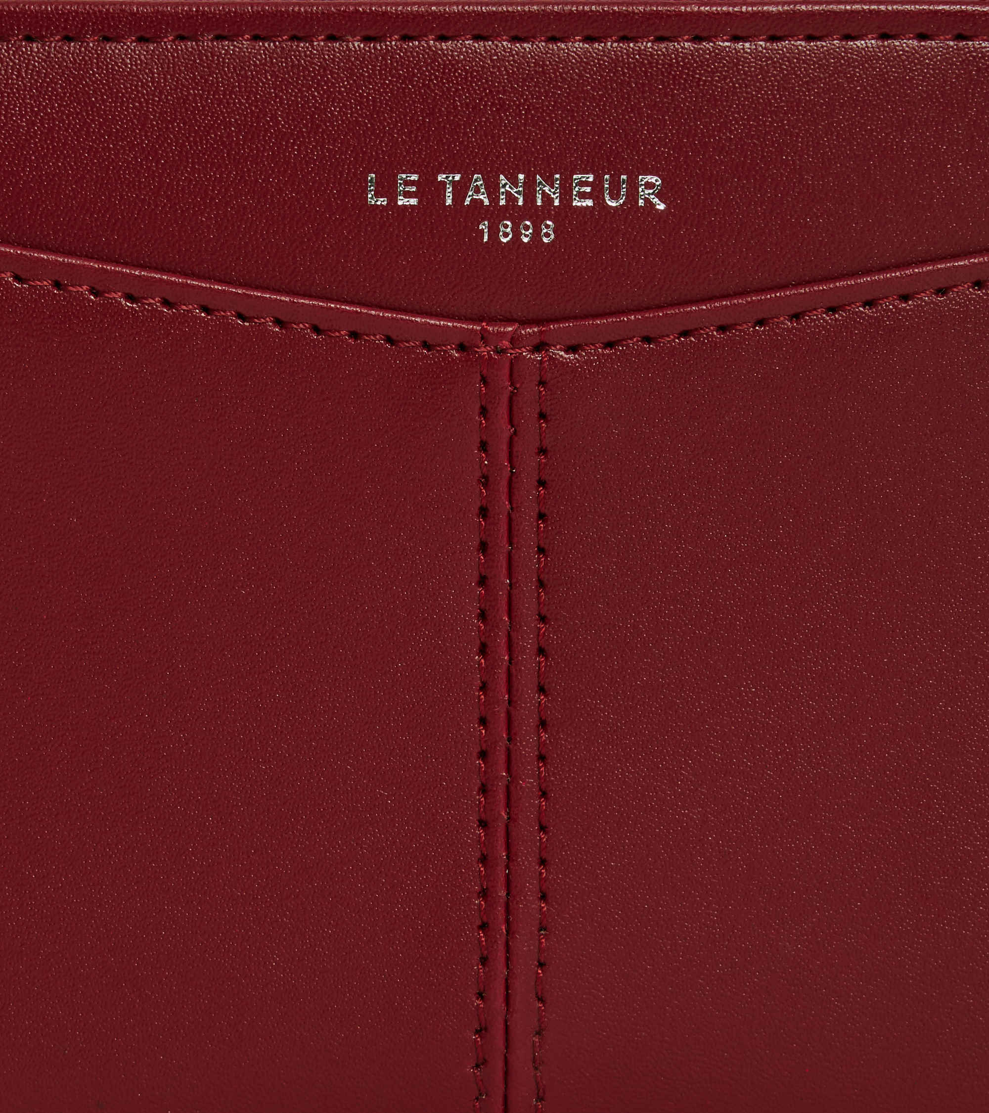 Charlotte zipped wallet with removable card holder in smooth leather - Image 2