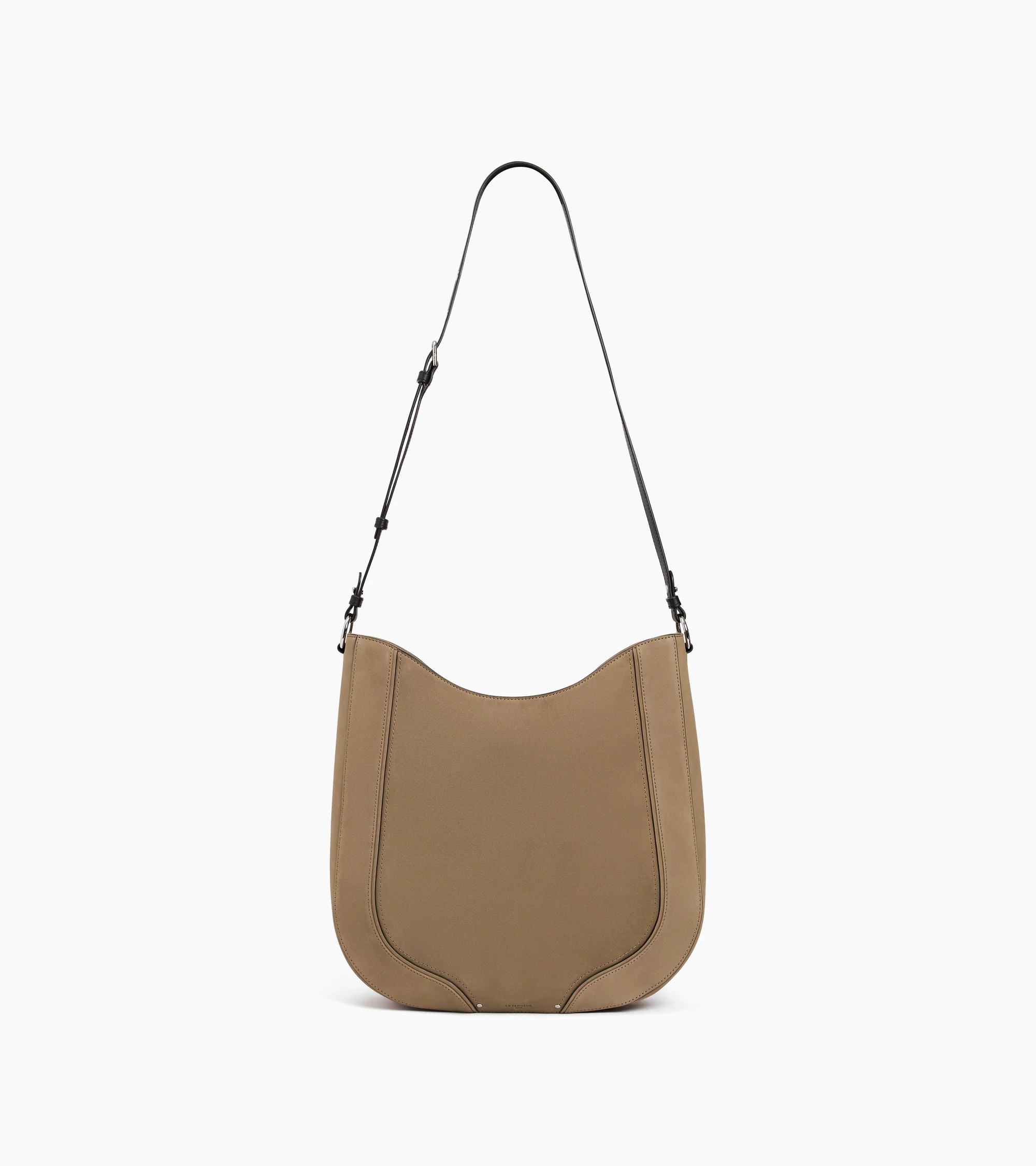 Ella medium hobo bag in smooth leather and nubuck - Image 6