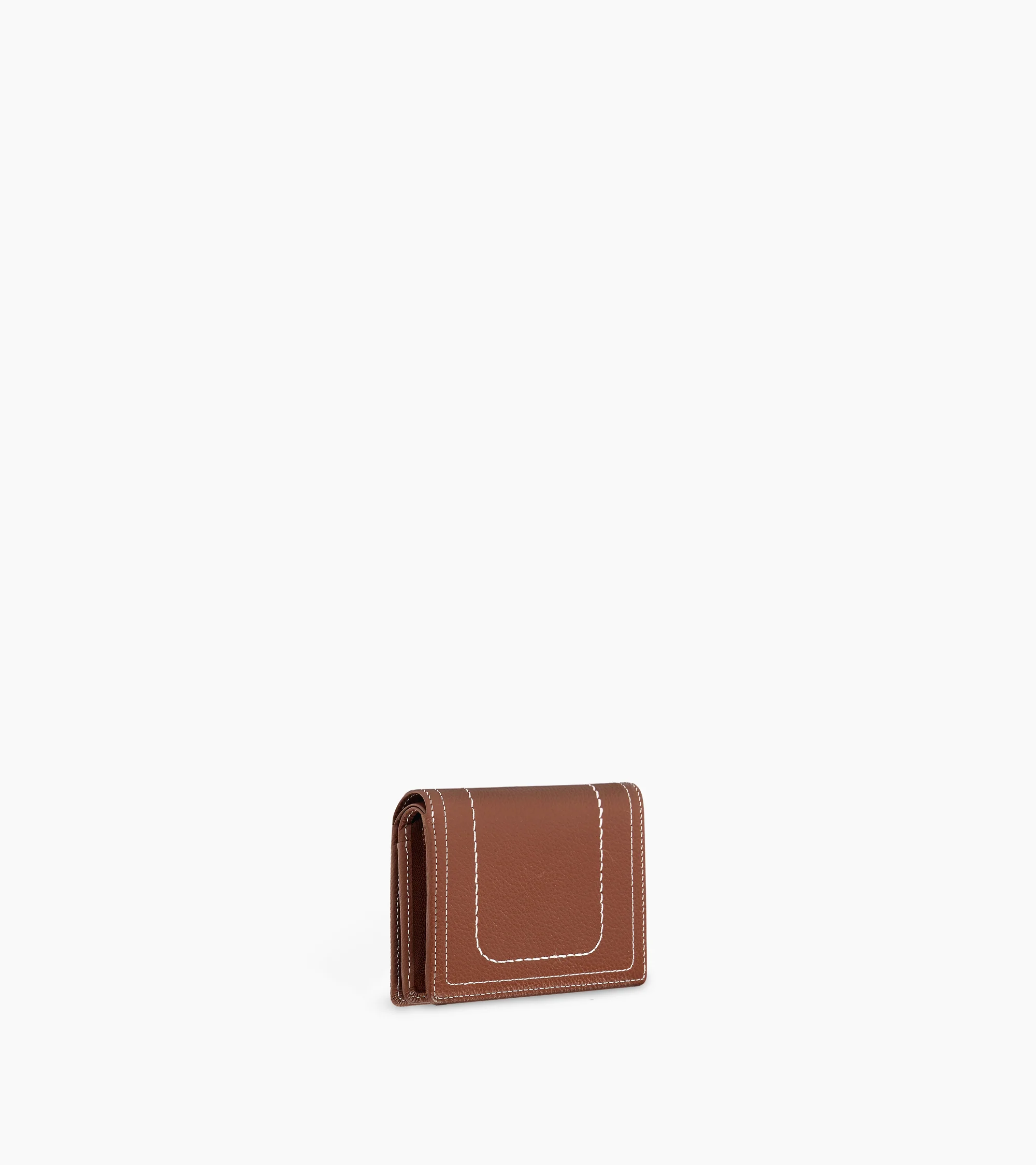 Ella small wallet in grained leather - Image 5