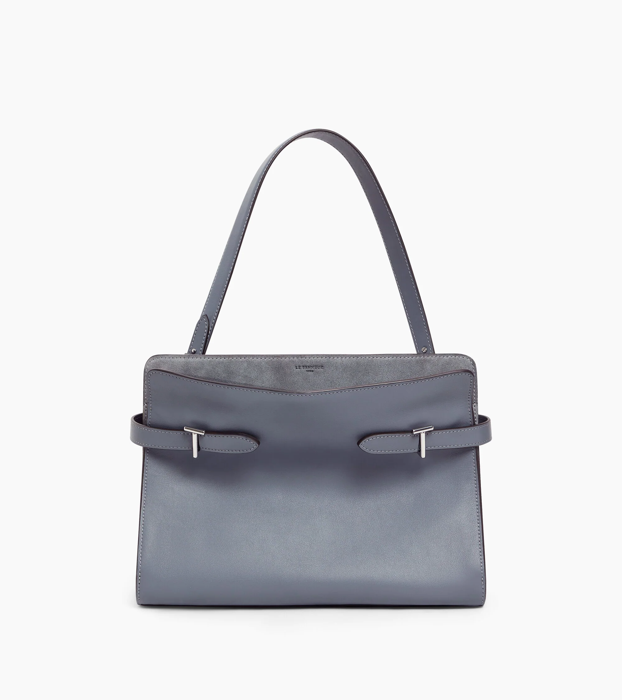Emie large handbag in smooth leather and nubuck