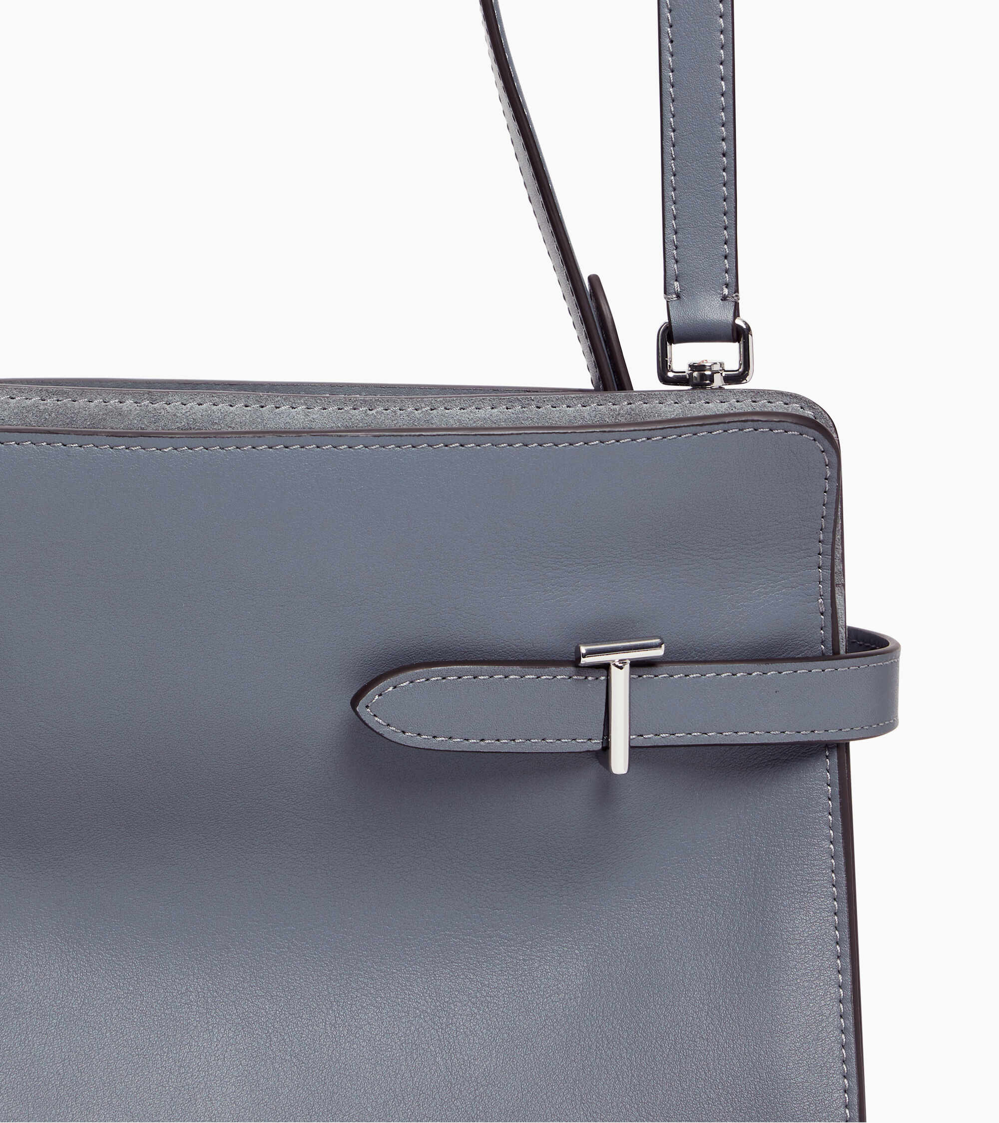 Emie large handbag in smooth leather and nubuck - Image 3