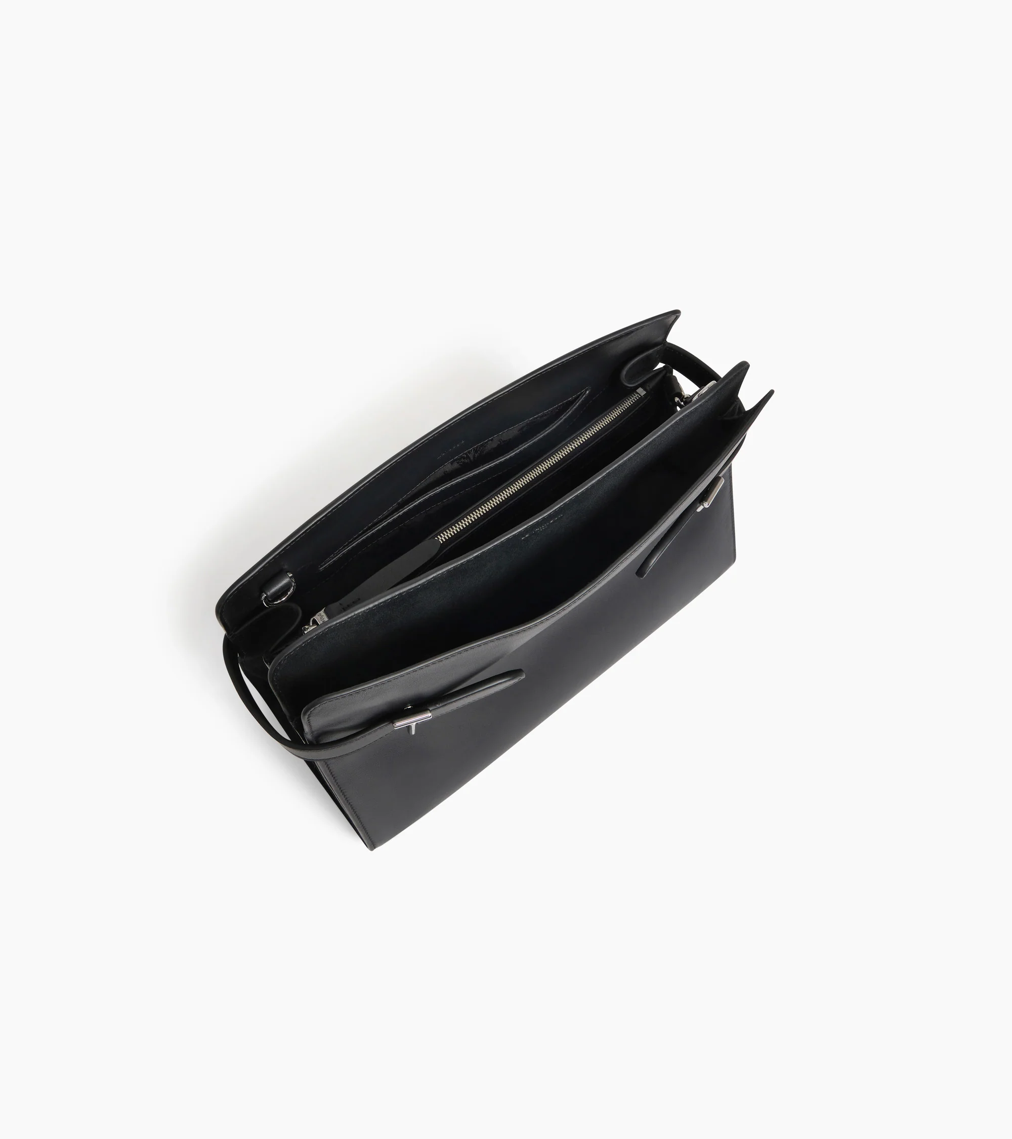 Emie large shoulderbag in smooth leather and nubuck - Image 3