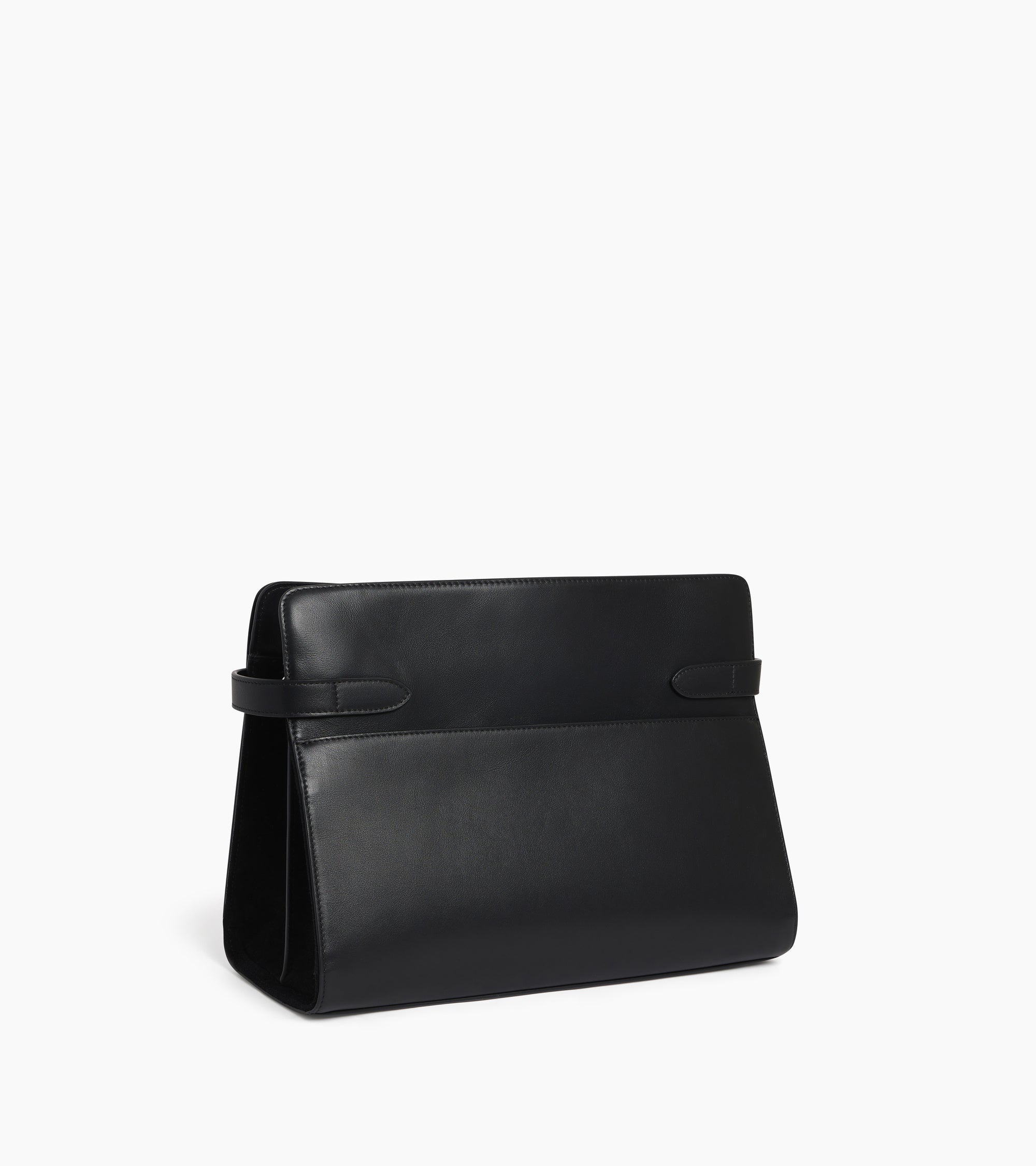Emie large shoulderbag in smooth leather and nubuck - Image 4
