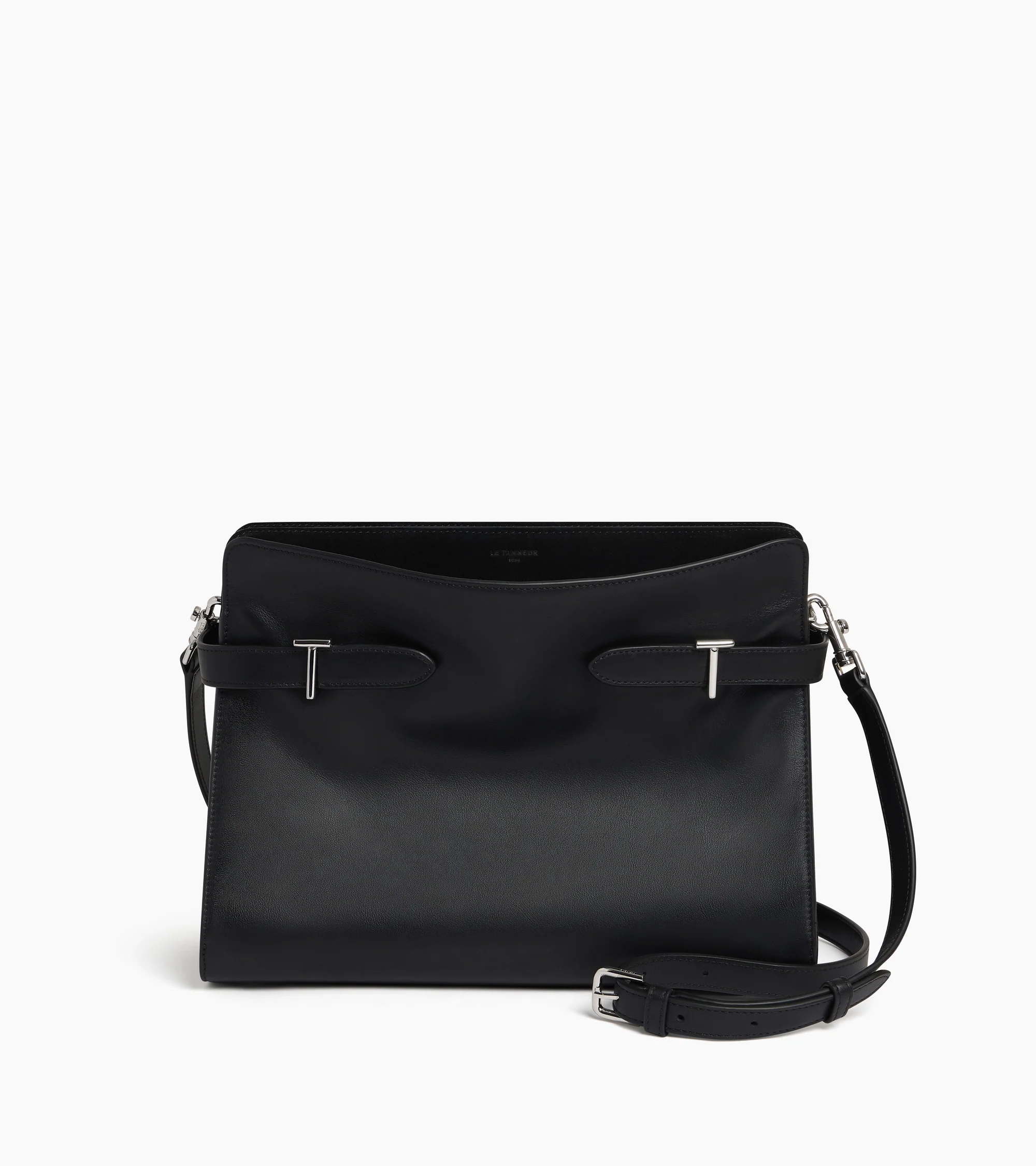 Emie large shoulderbag in smooth leather and nubuck - Image 6
