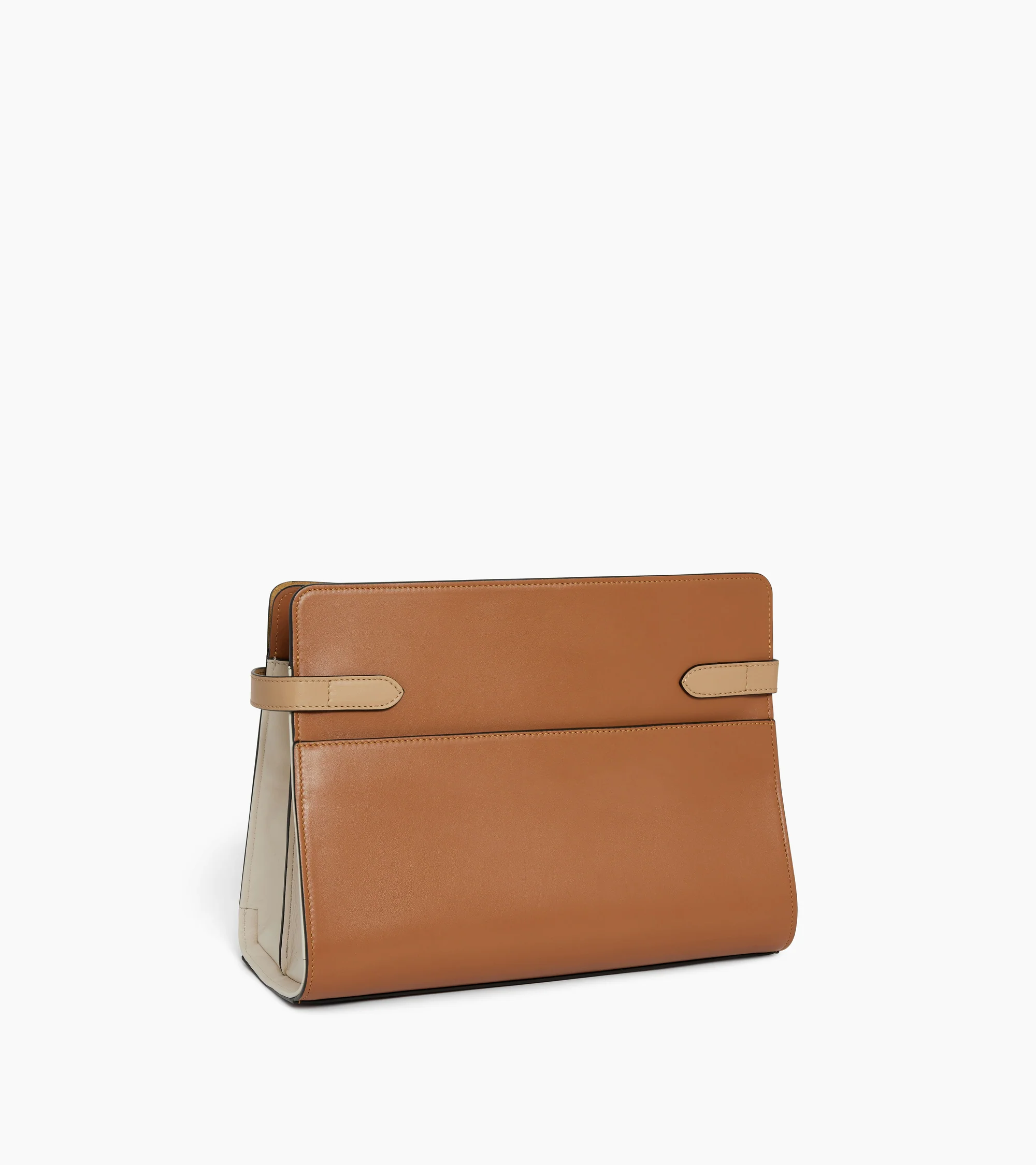 Emie large shoulder bag in smooth leather and nubuck - Image 4