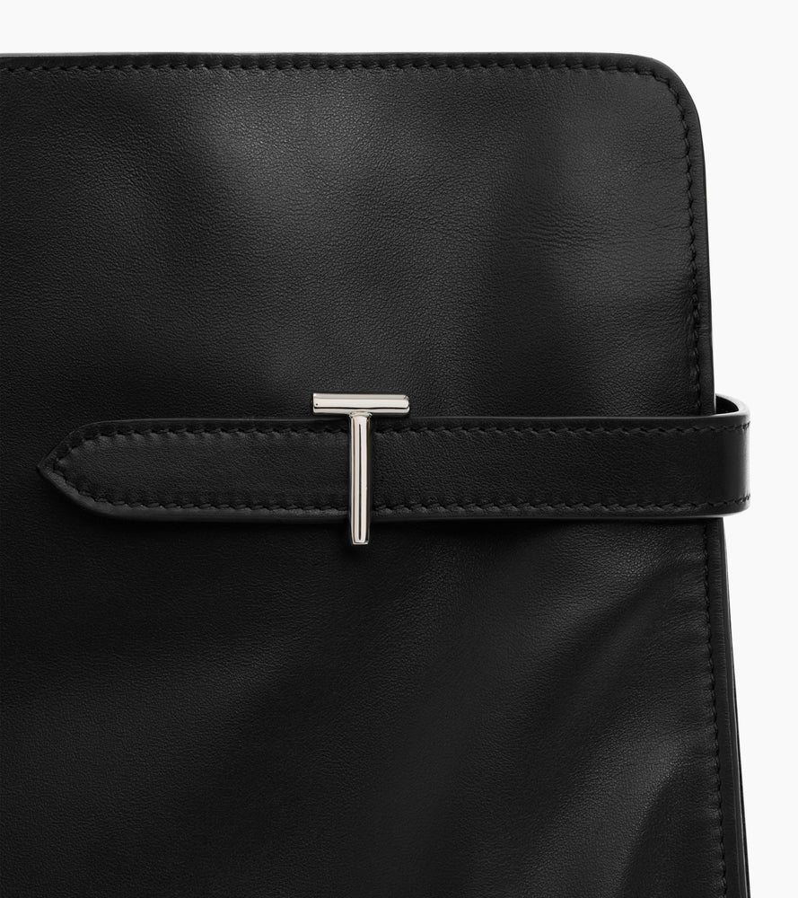 Emie maxi handbag in smooth leather and nubuck - Image 3