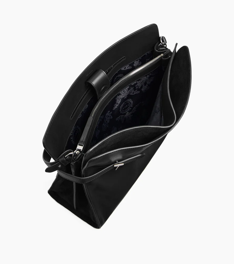 Emie maxi handbag in smooth leather and nubuck - Image 4