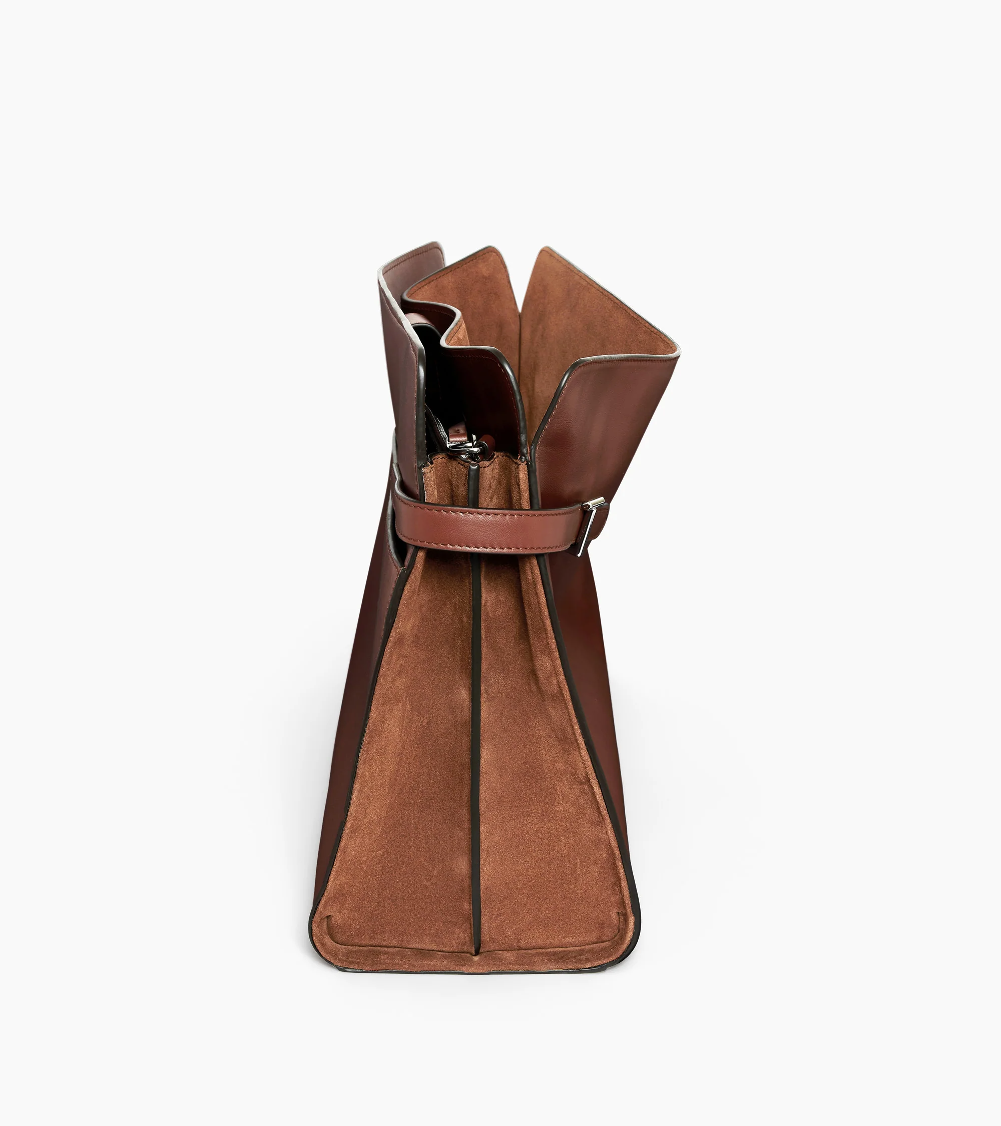 Emie maxi shoulder bag in smooth leather and nubuck - Image 5
