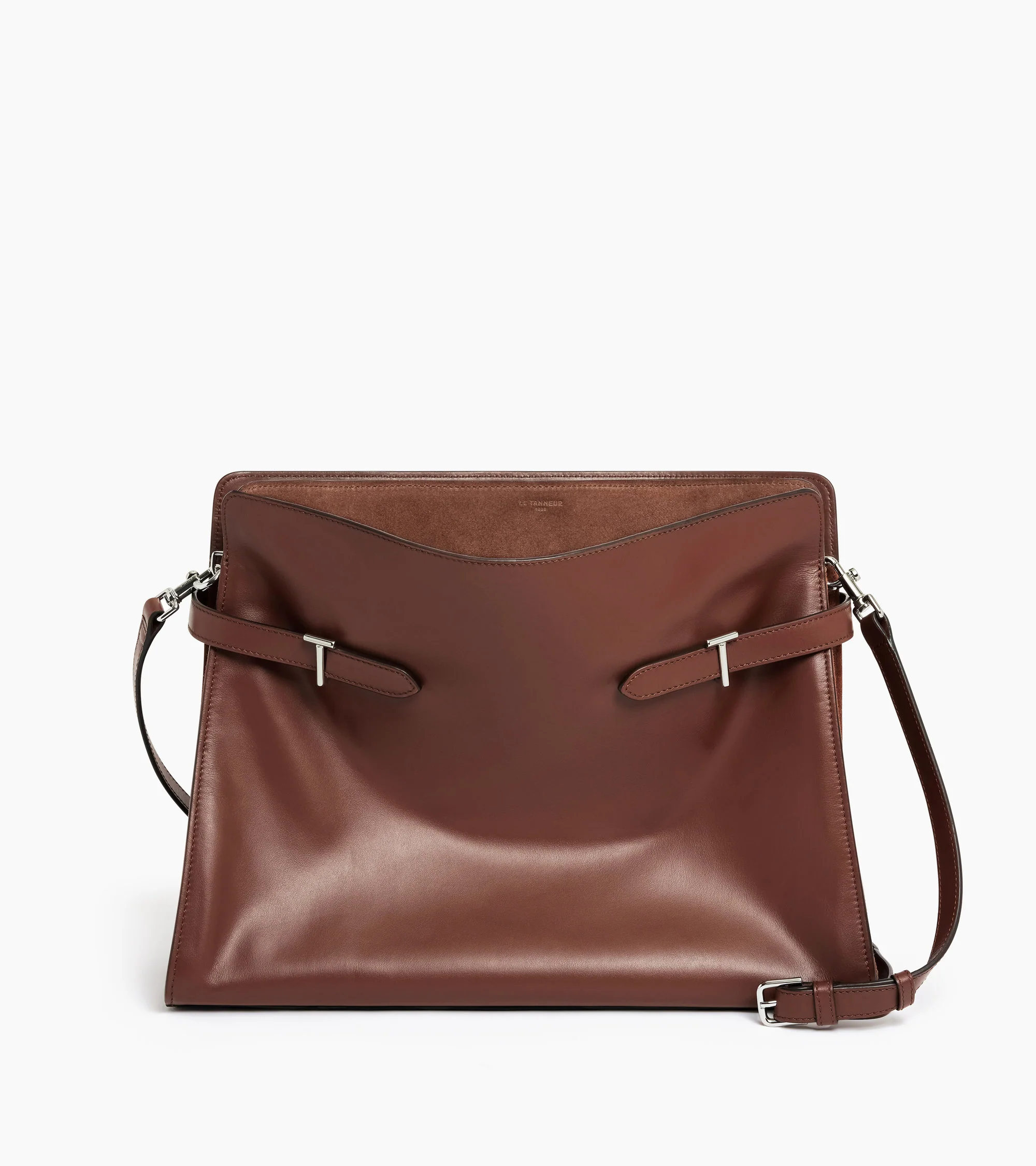Emie maxi shoulder bag in smooth leather and nubuck - Image 6
