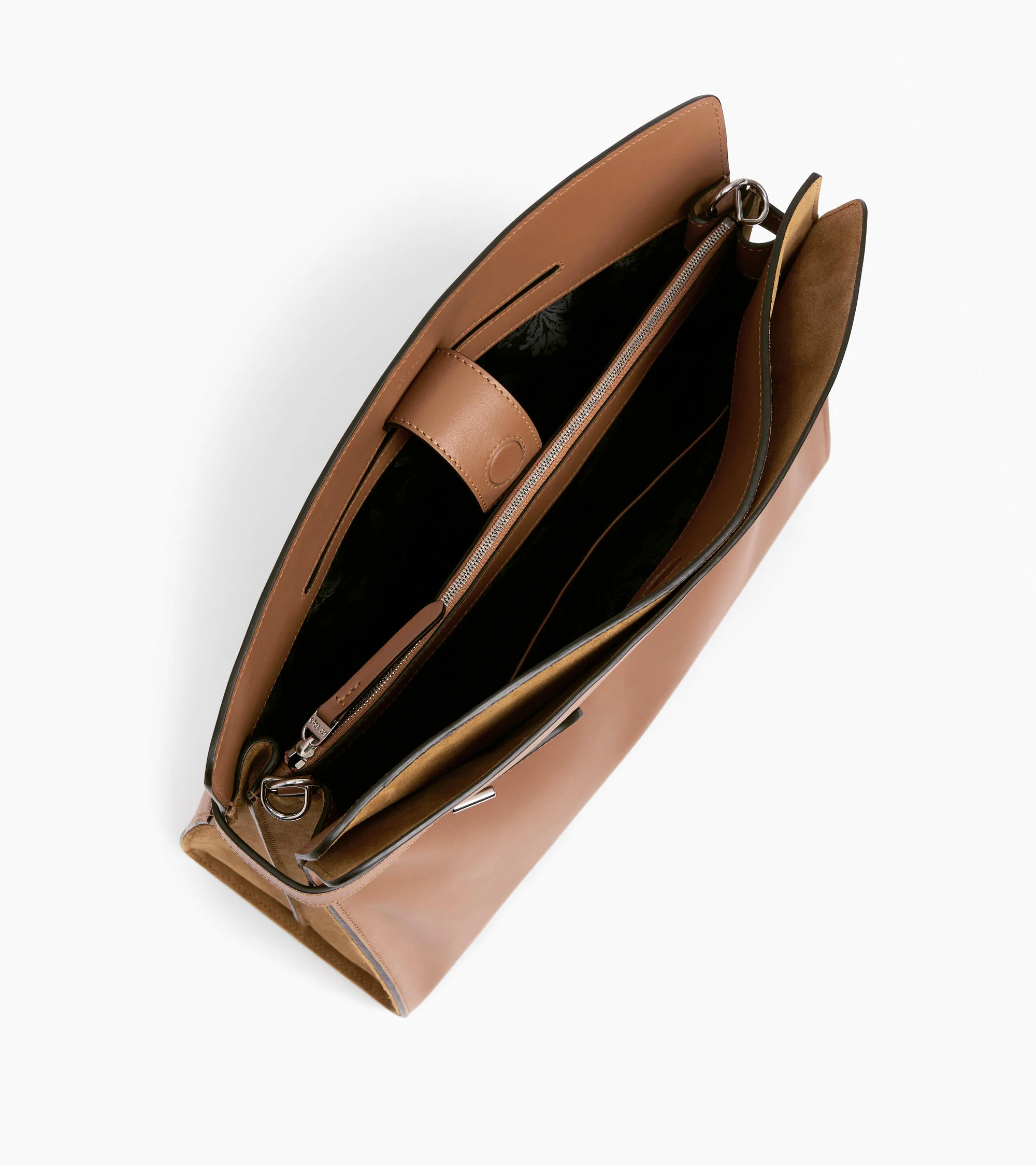 Emie maxi shoulder bag in smooth leather and nubuck - Image 4