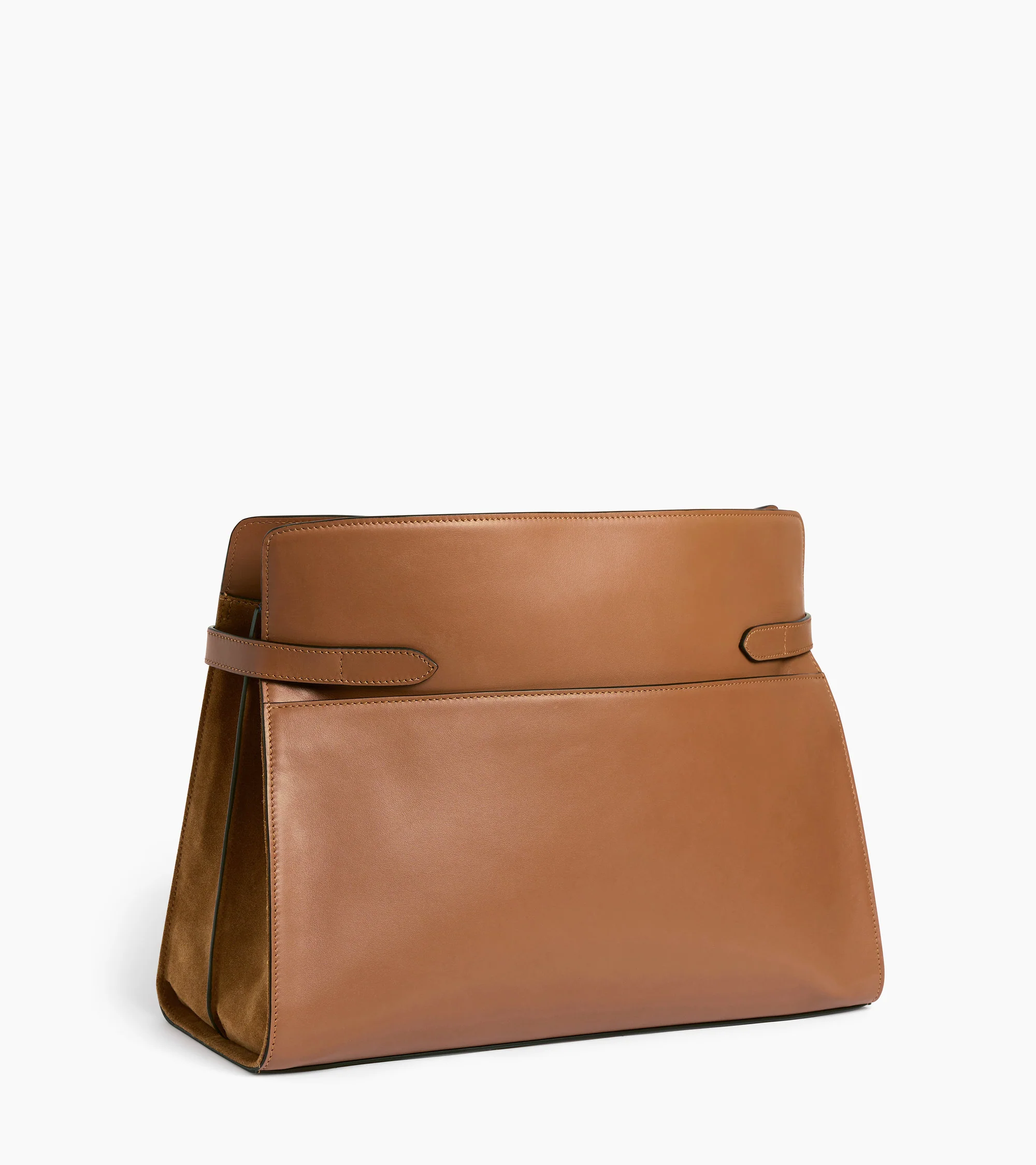 Emie maxi shoulder bag in smooth leather and nubuck - Image 5