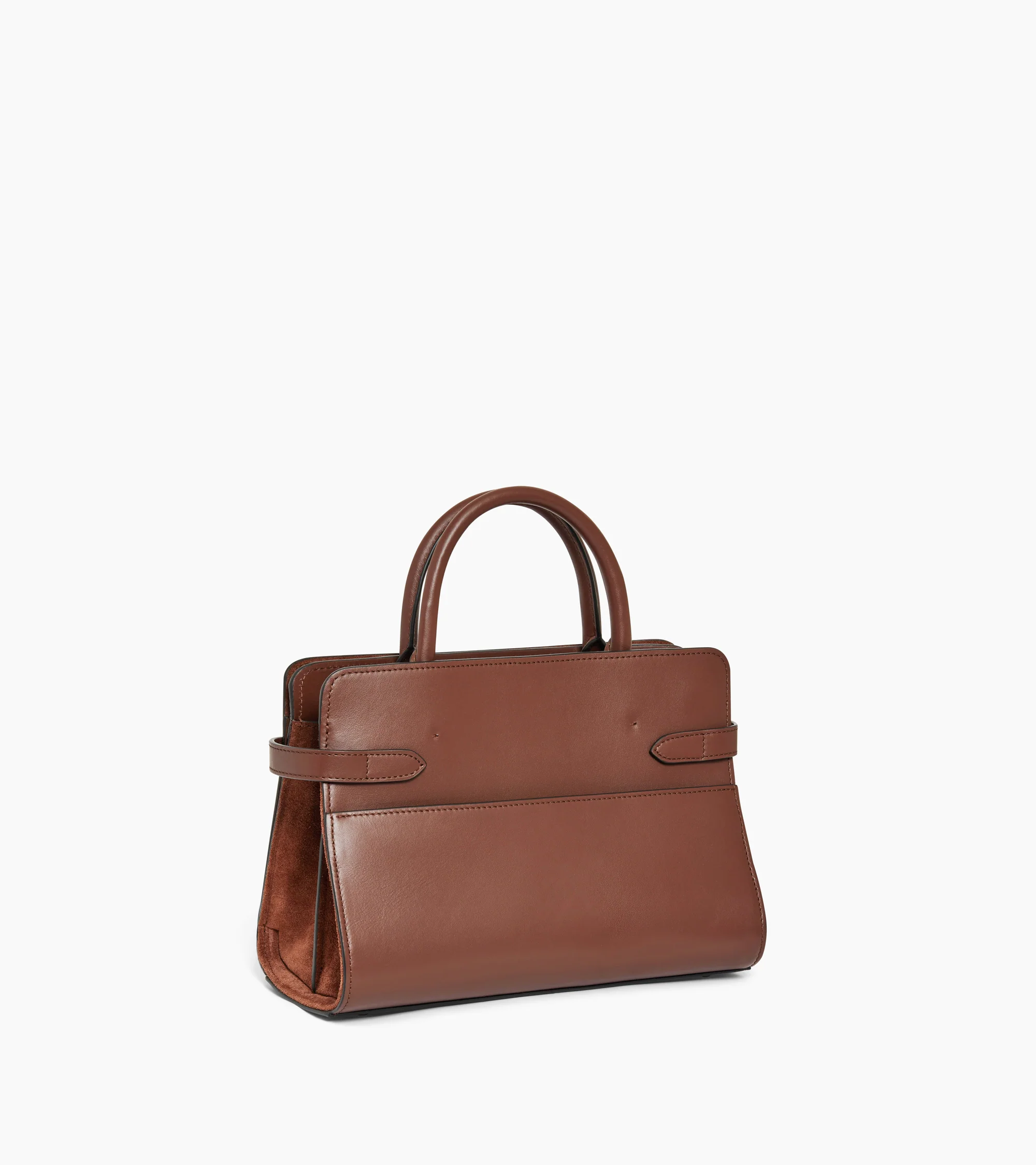Emie medium handbag in smooth leather and nubuck - Image 4