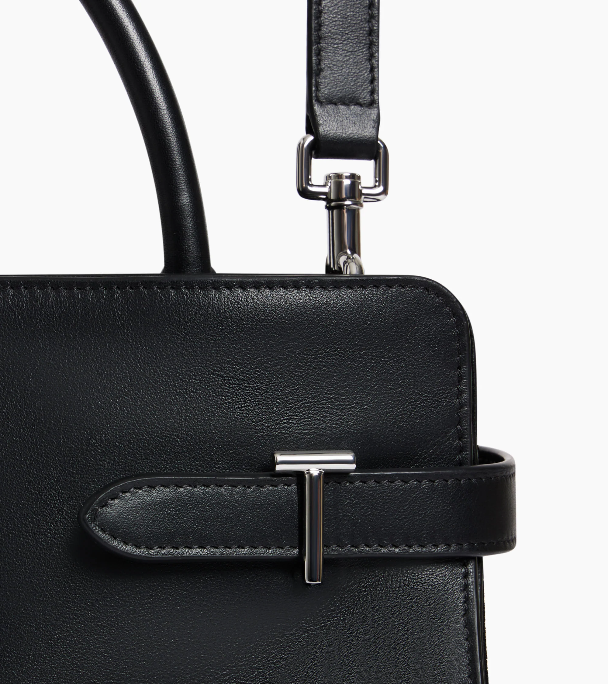 Emie medium handbag in smooth leather and nubuck - Image 3