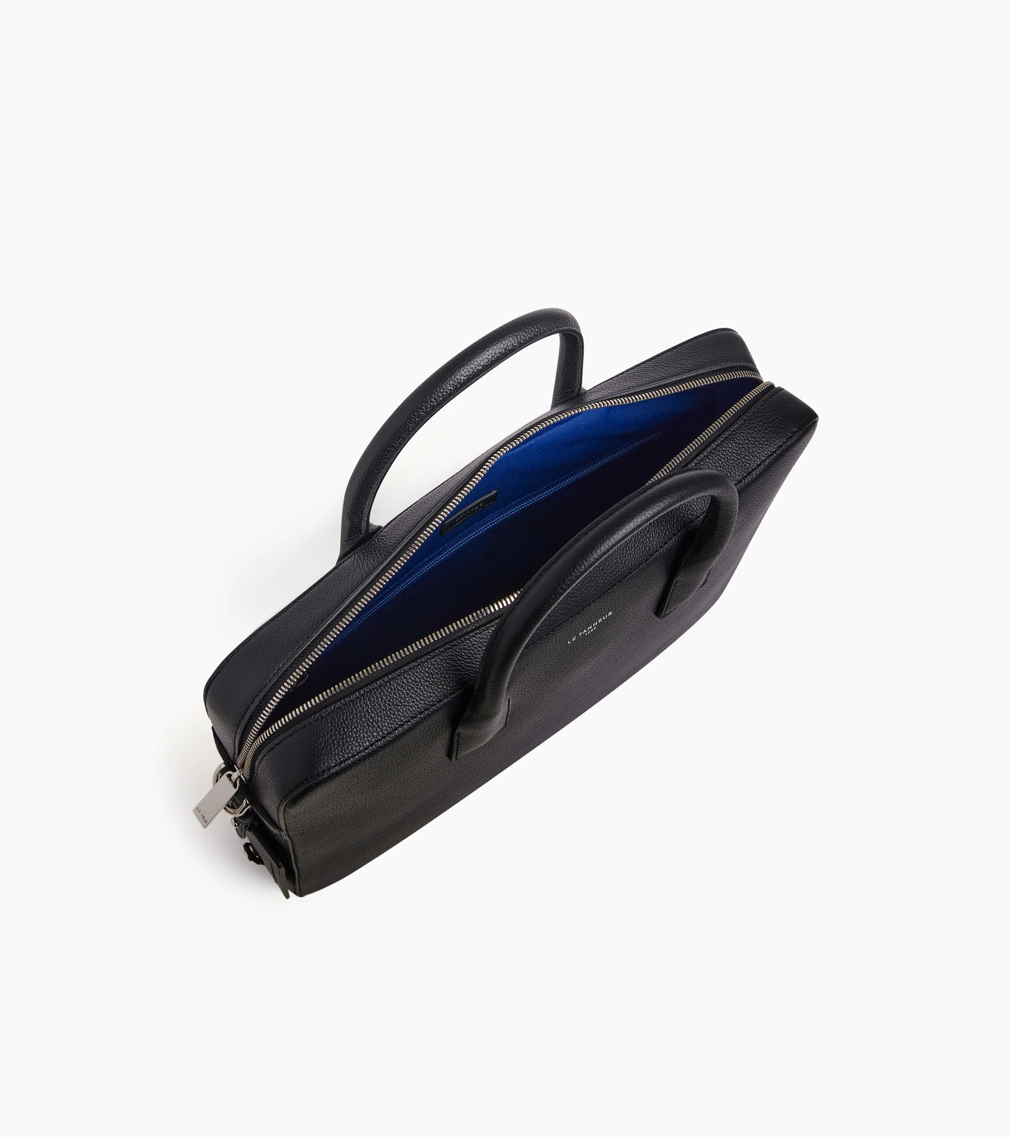 Emile 14" briefcase in grained leather - Image 3