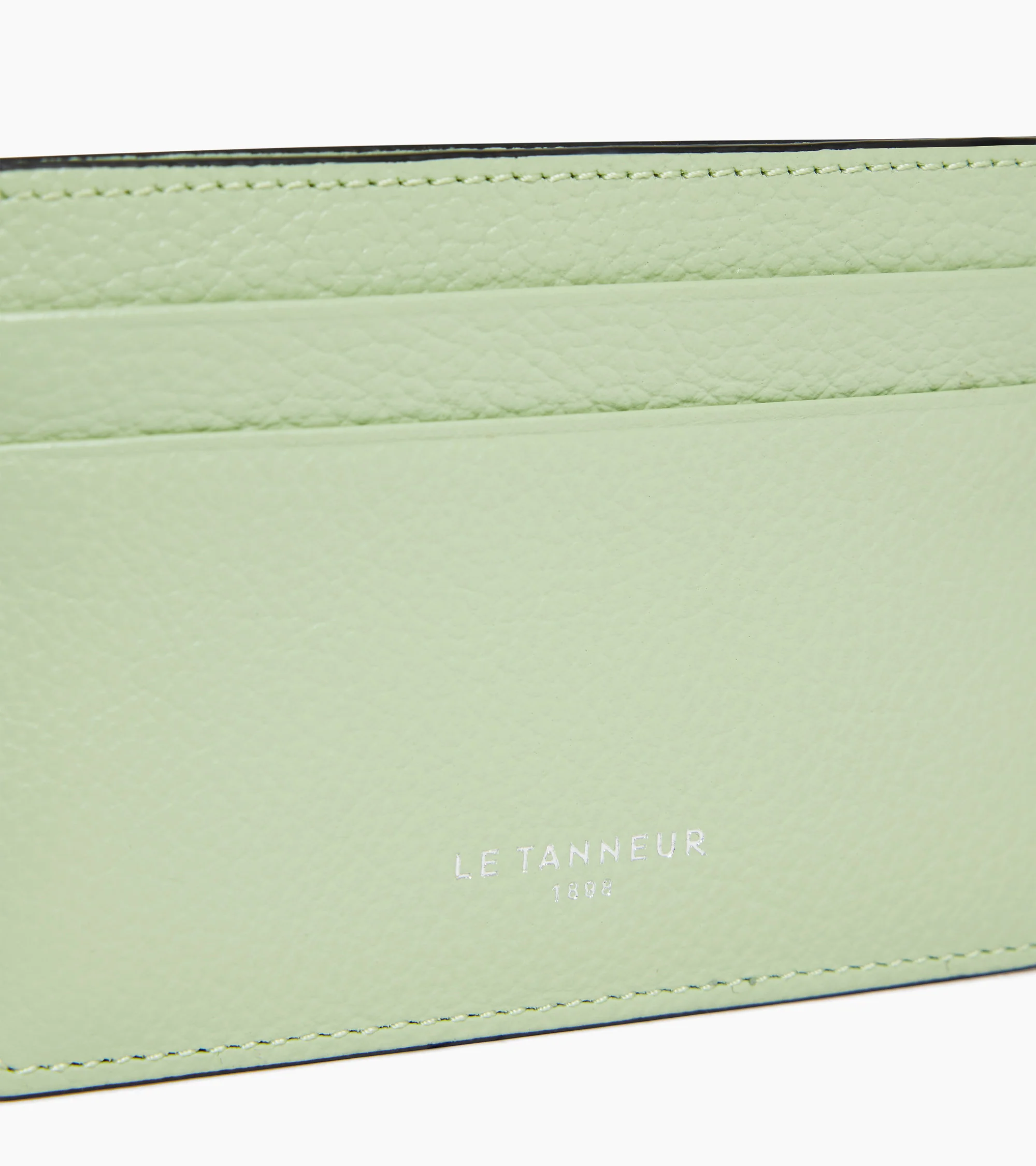 Emile card holder in grained leather - Image 2