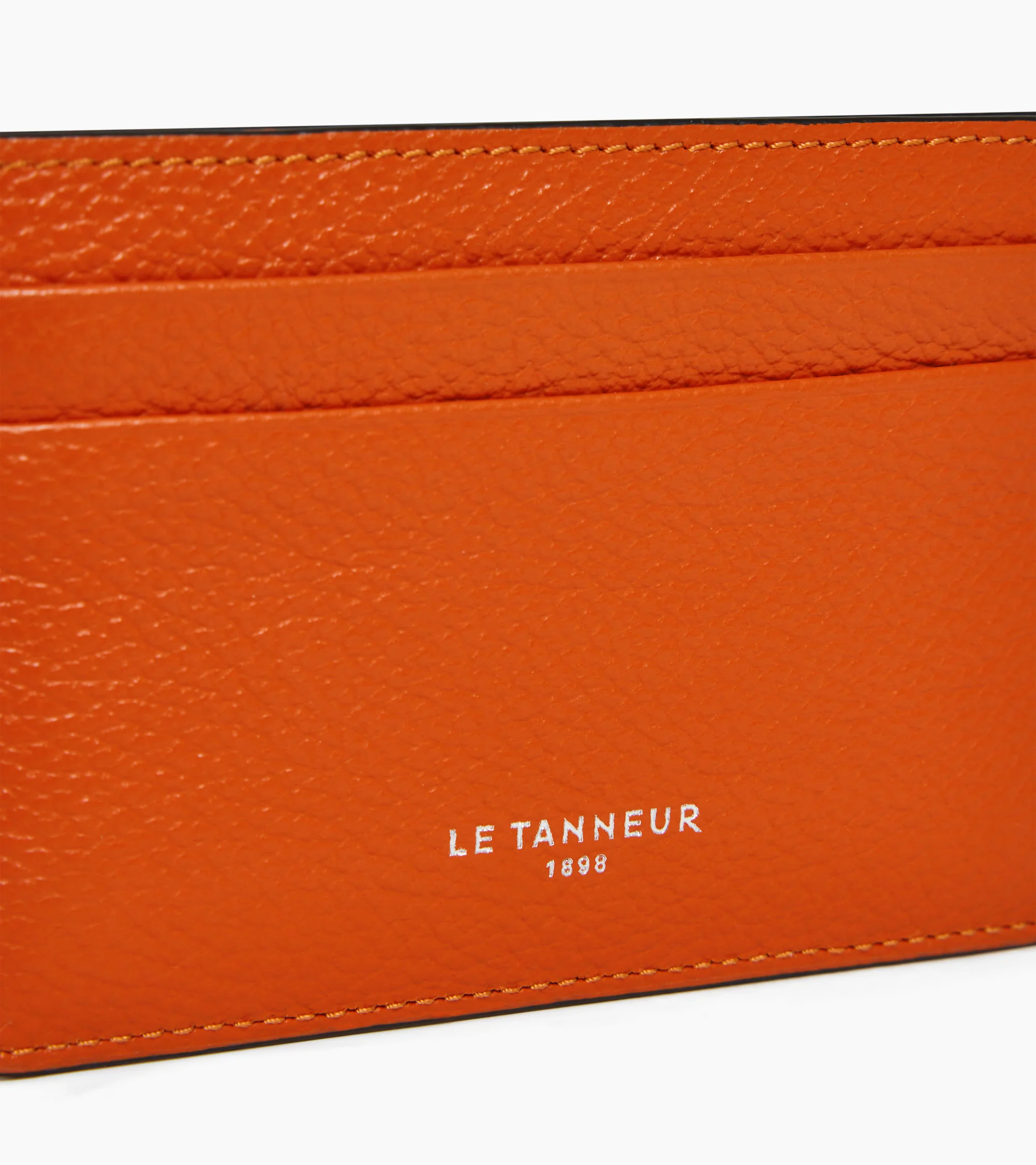 Emile card holder in grained leather - Image 2