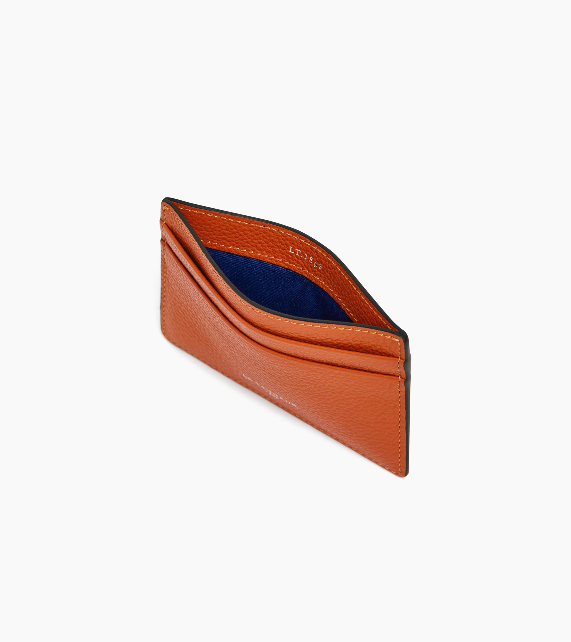 Emile card holder in grained leather - Image 3