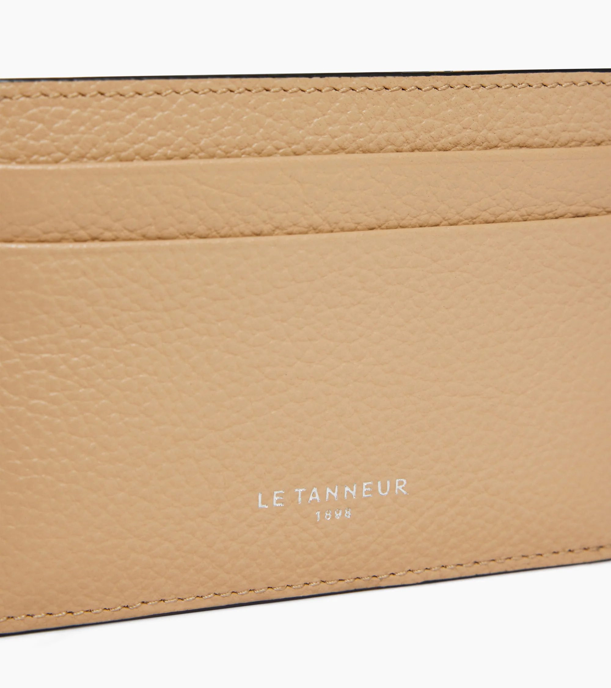 Emile card holder in grained leather - Image 2