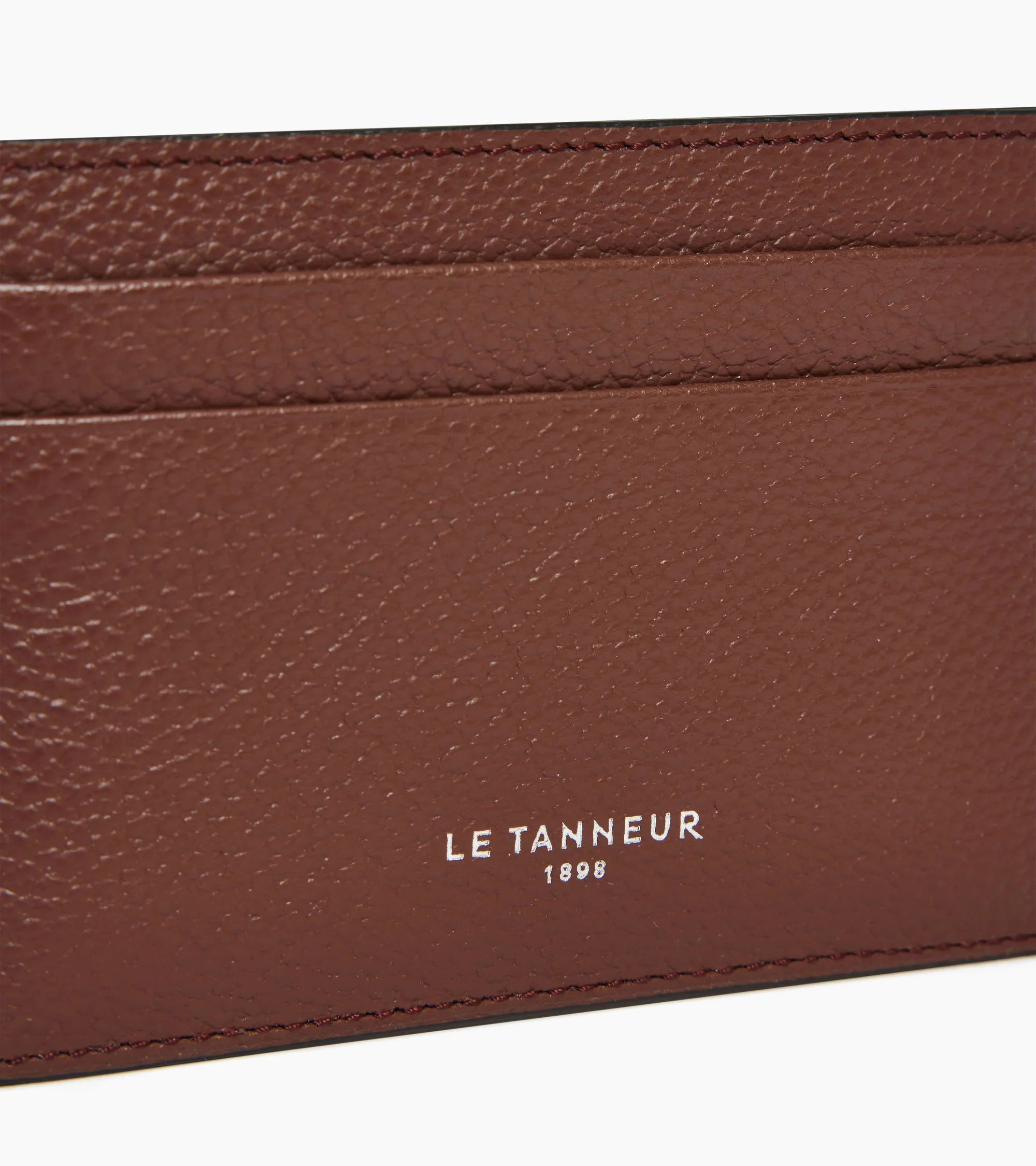 Emile card holder in grained leather - Image 2