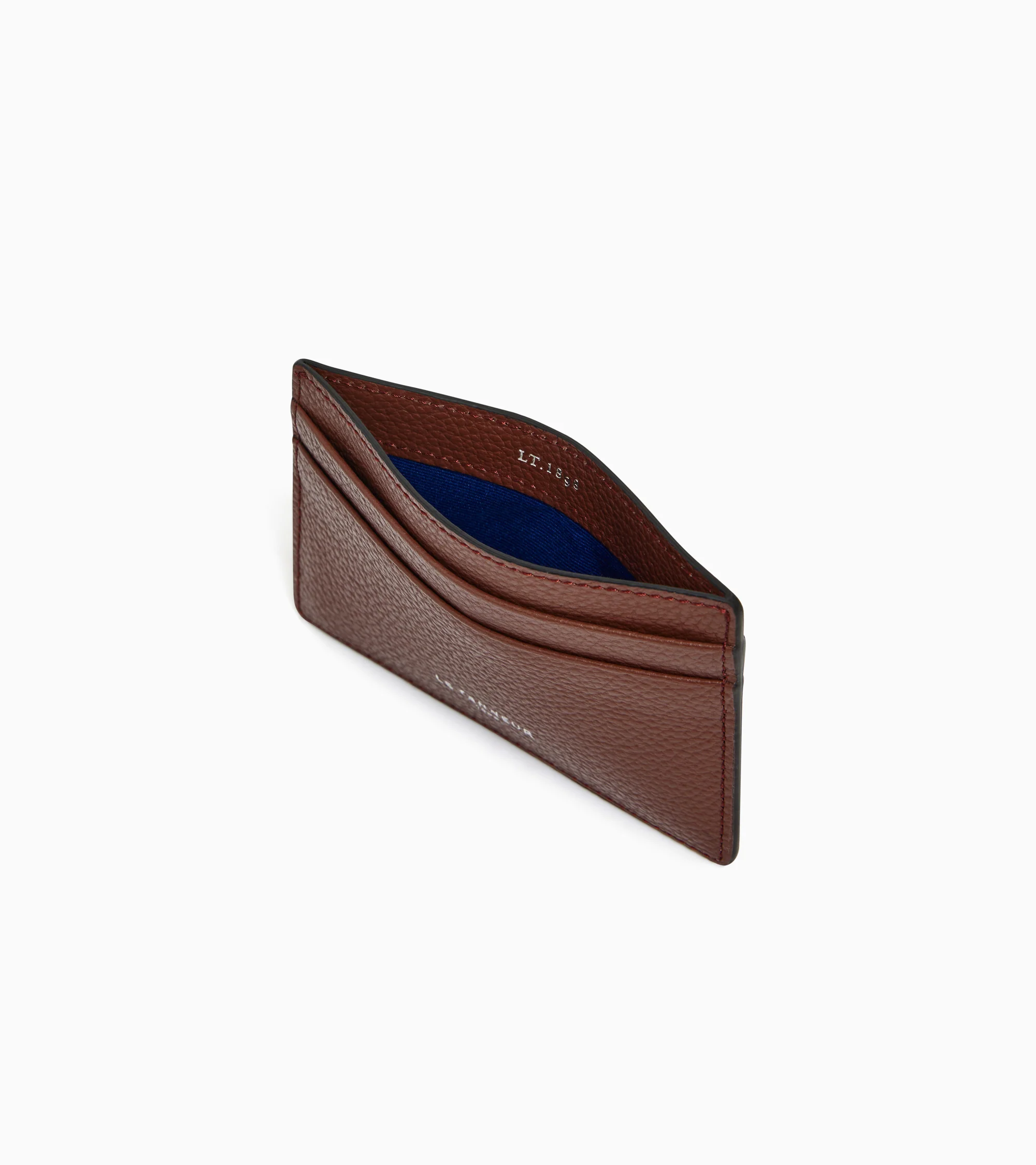 Emile card holder in grained leather - Image 3