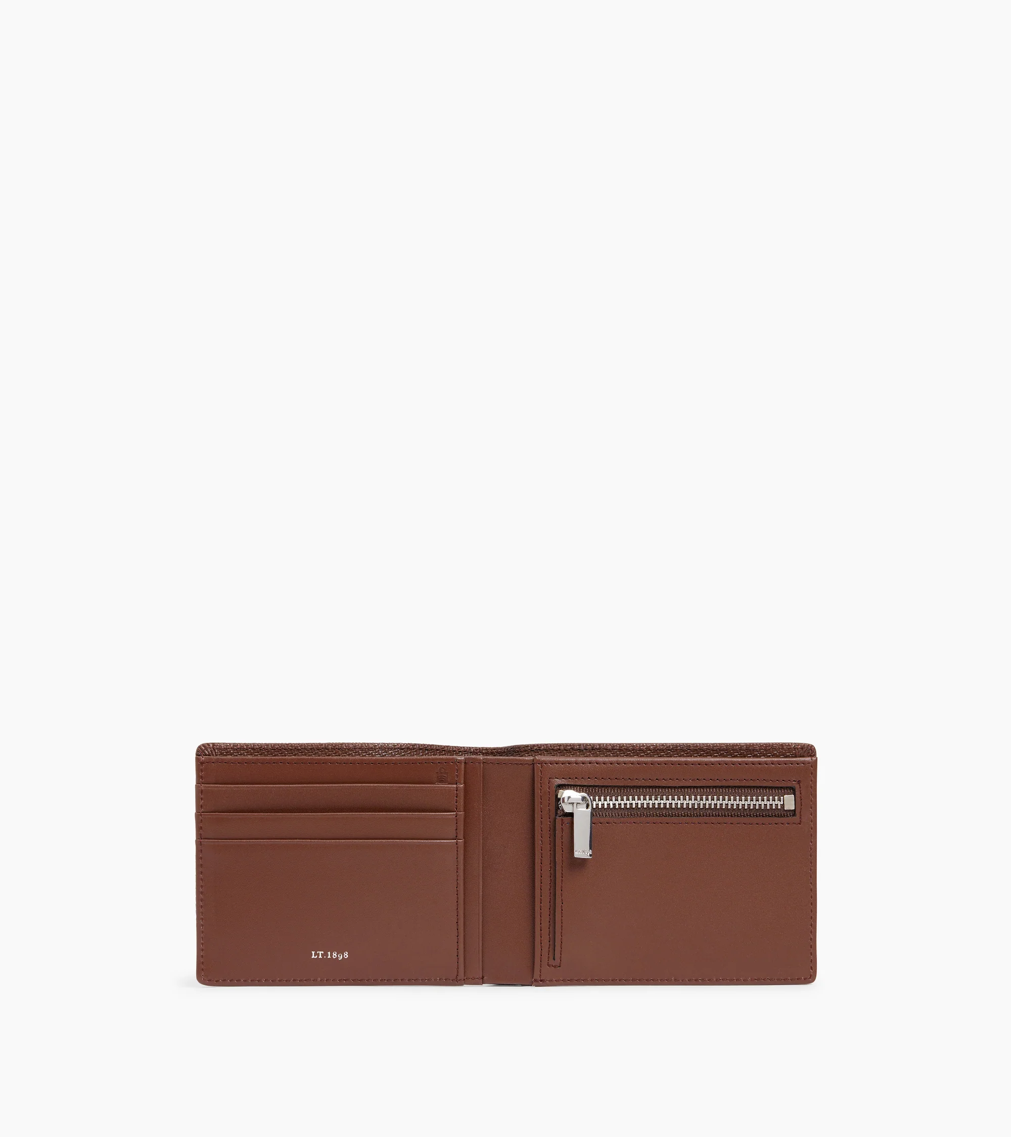 Emile horizontal zipped wallet in signature T leather - Image 3