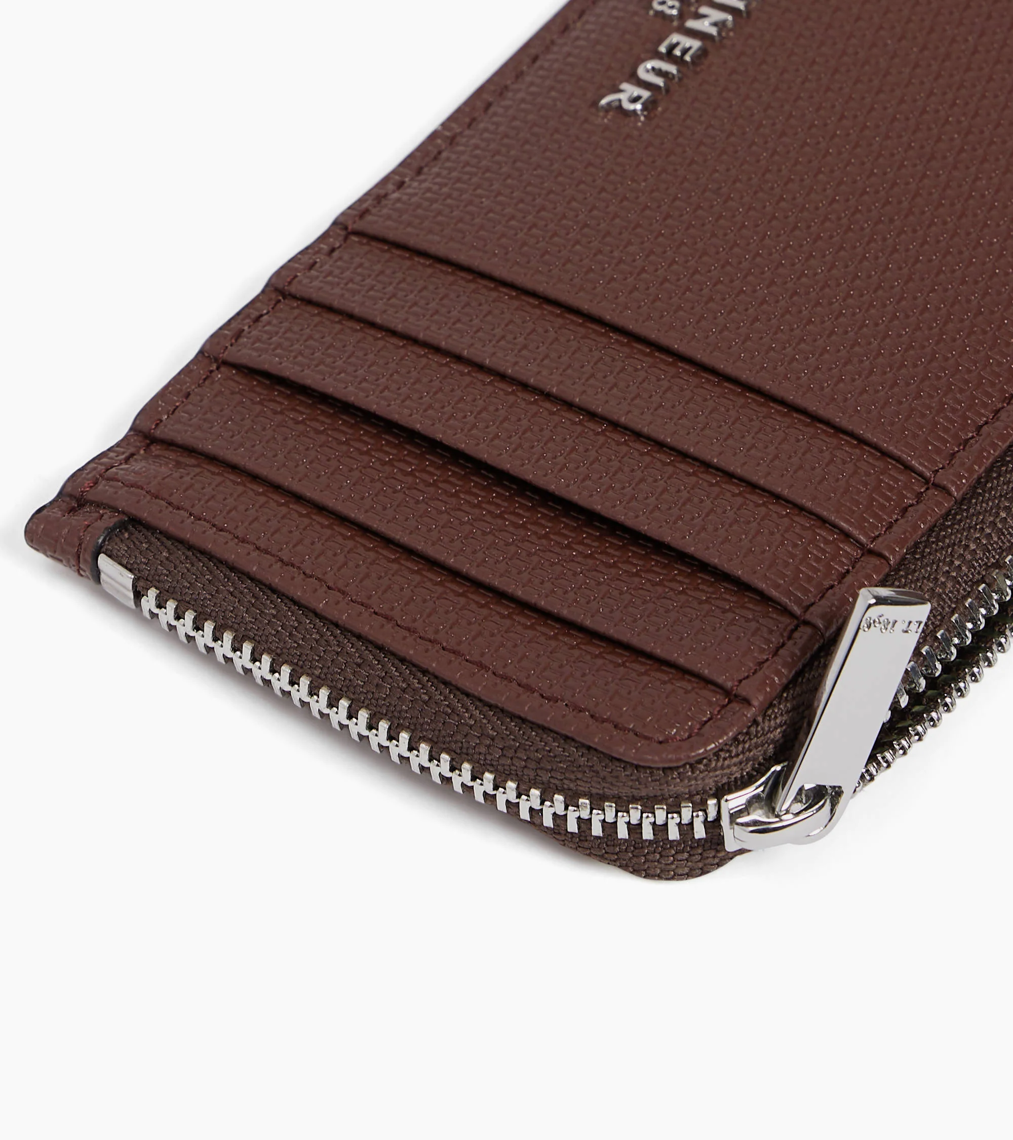 Emile L-zip card holder in signature T leather - Image 2
