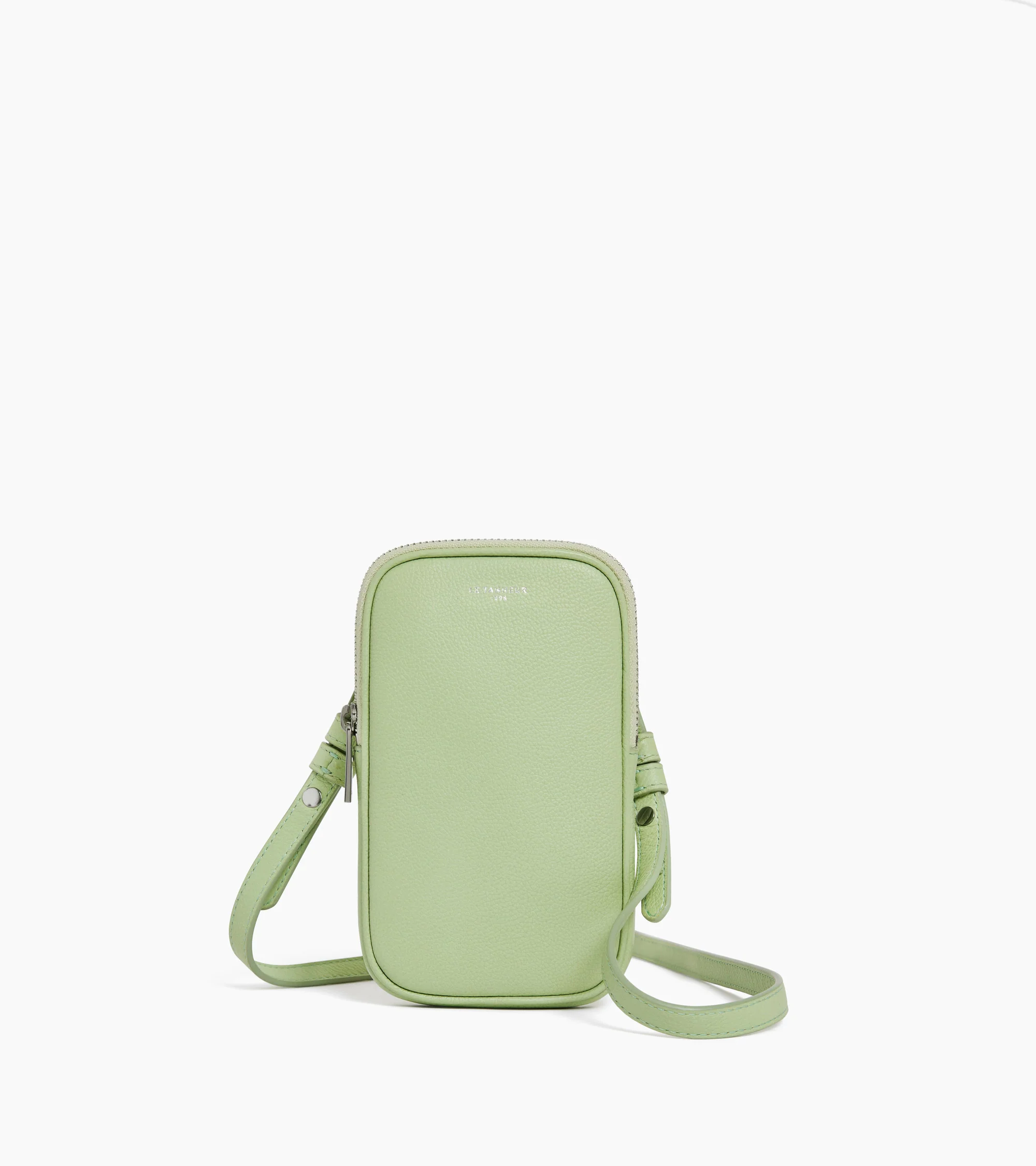 Emile phone case in grained leather