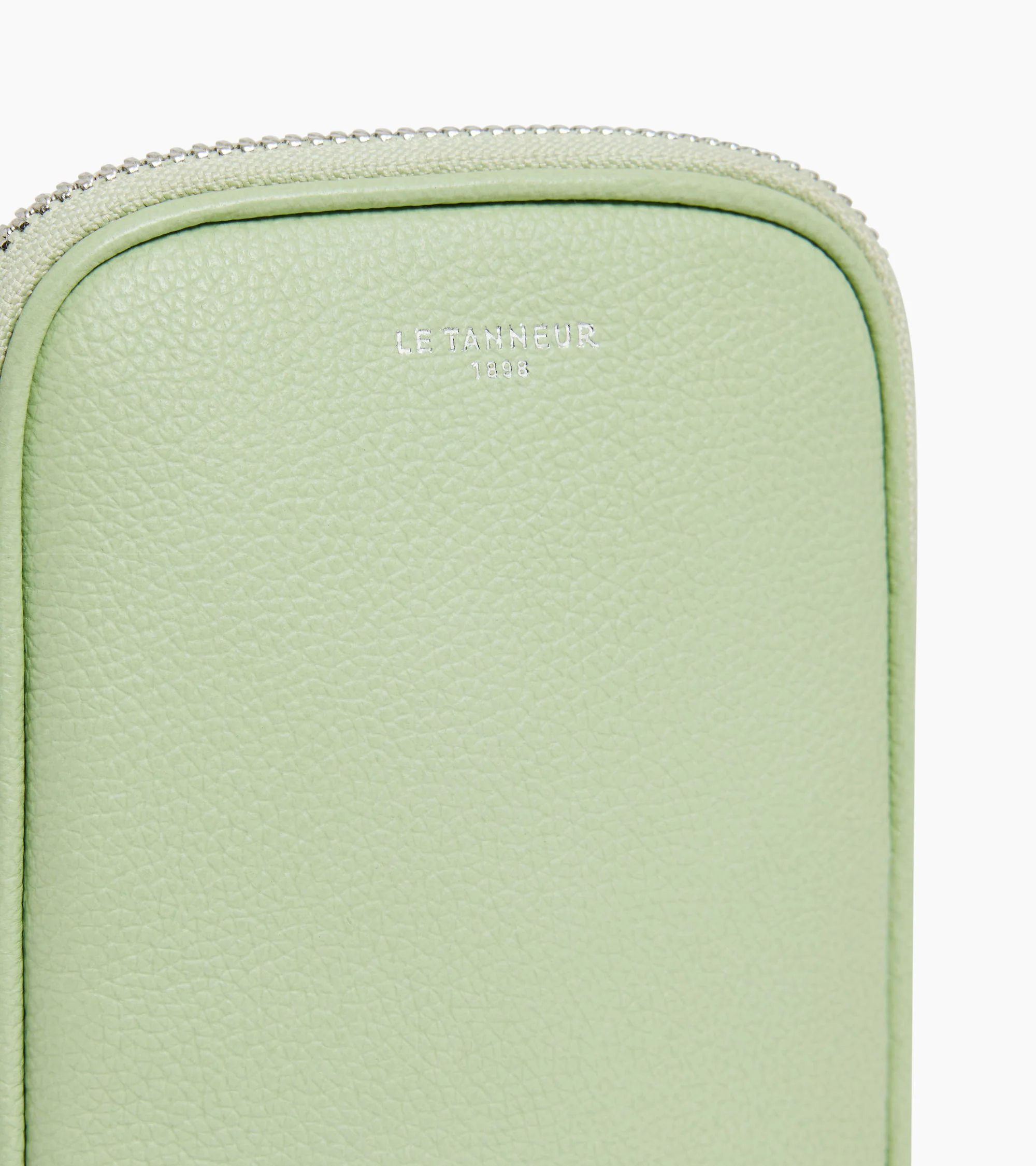 Emile phone case in grained leather - Image 2