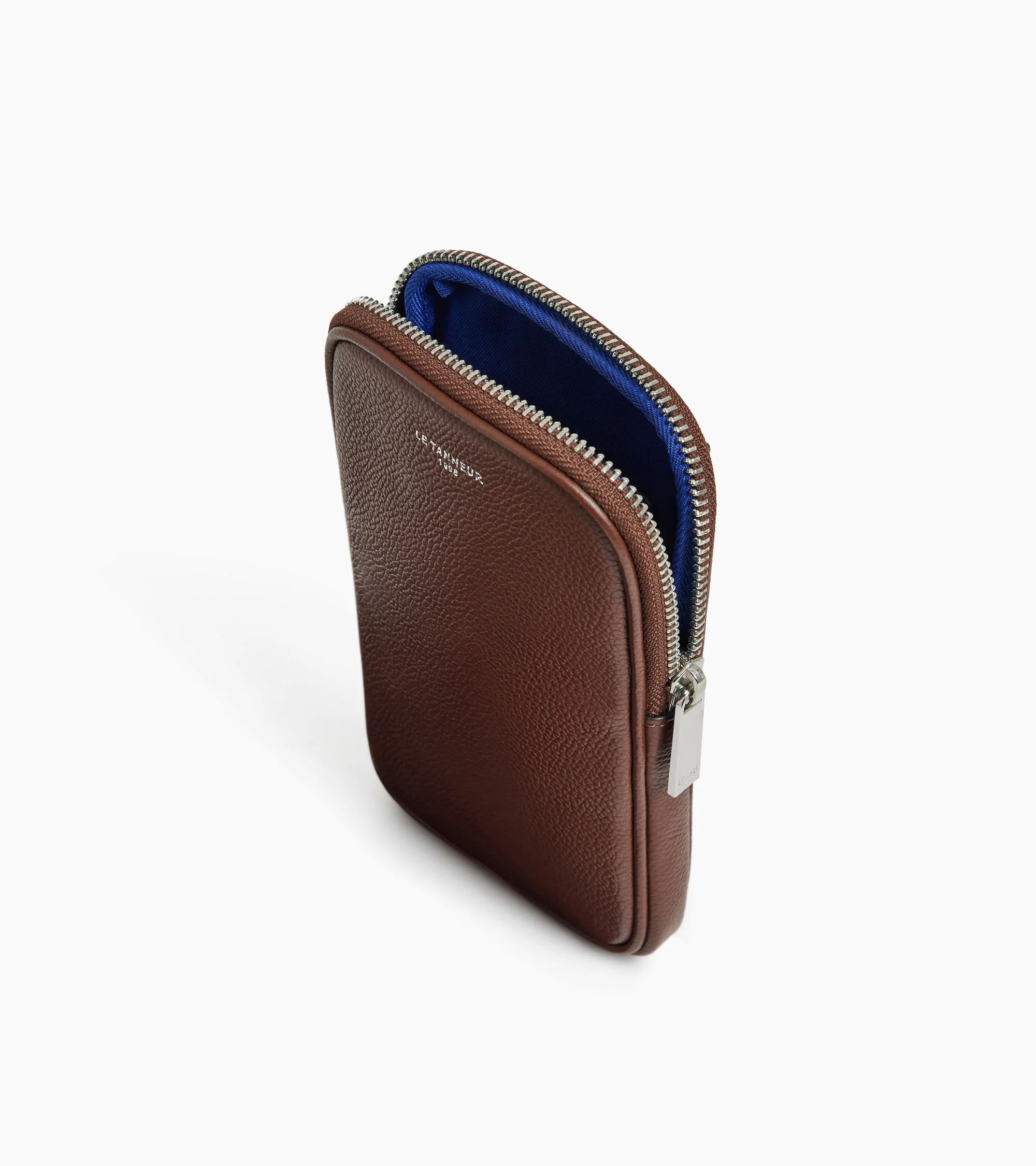Emile phone case in grained leather - Image 3