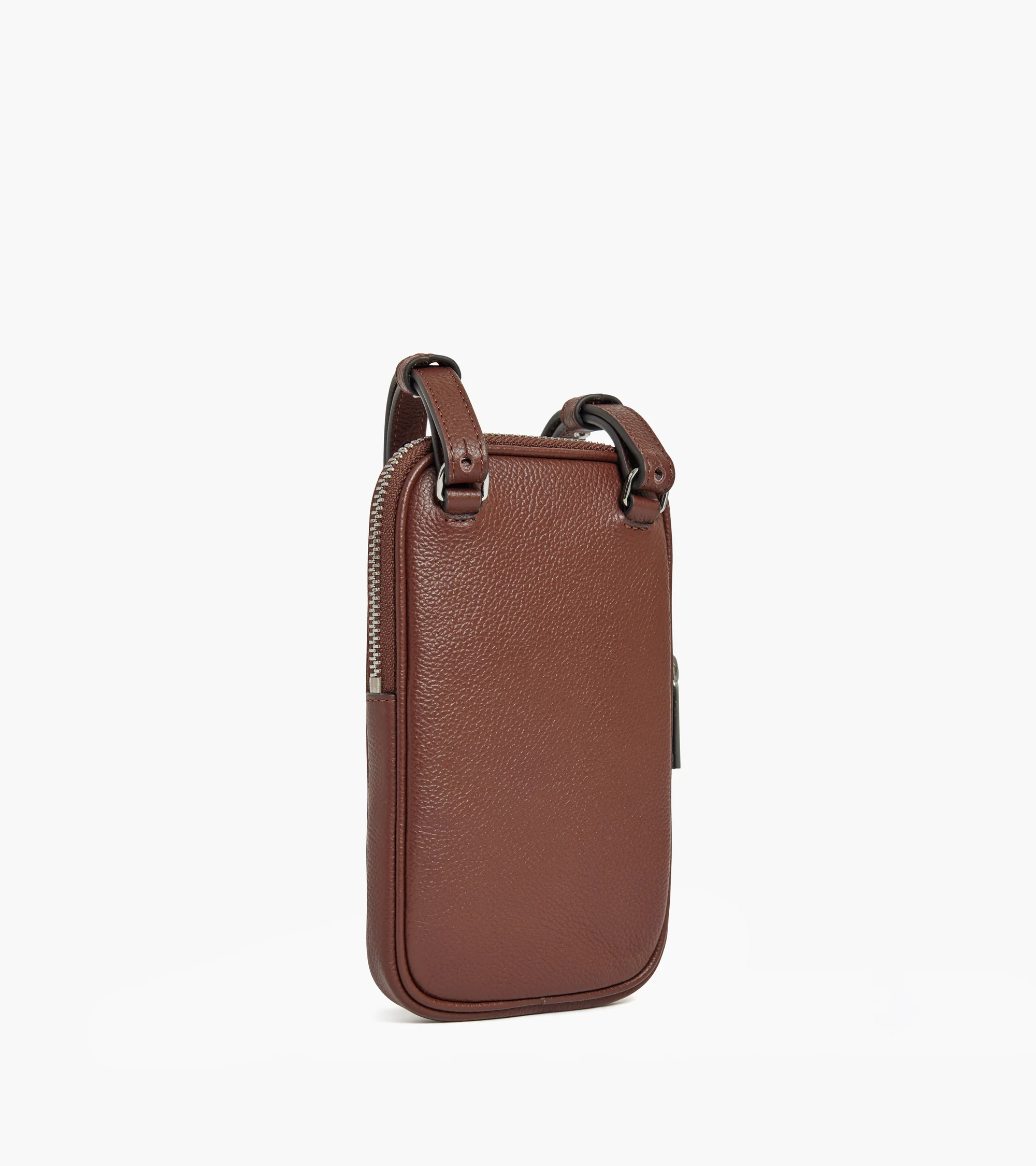Emile phone case in grained leather - Image 4