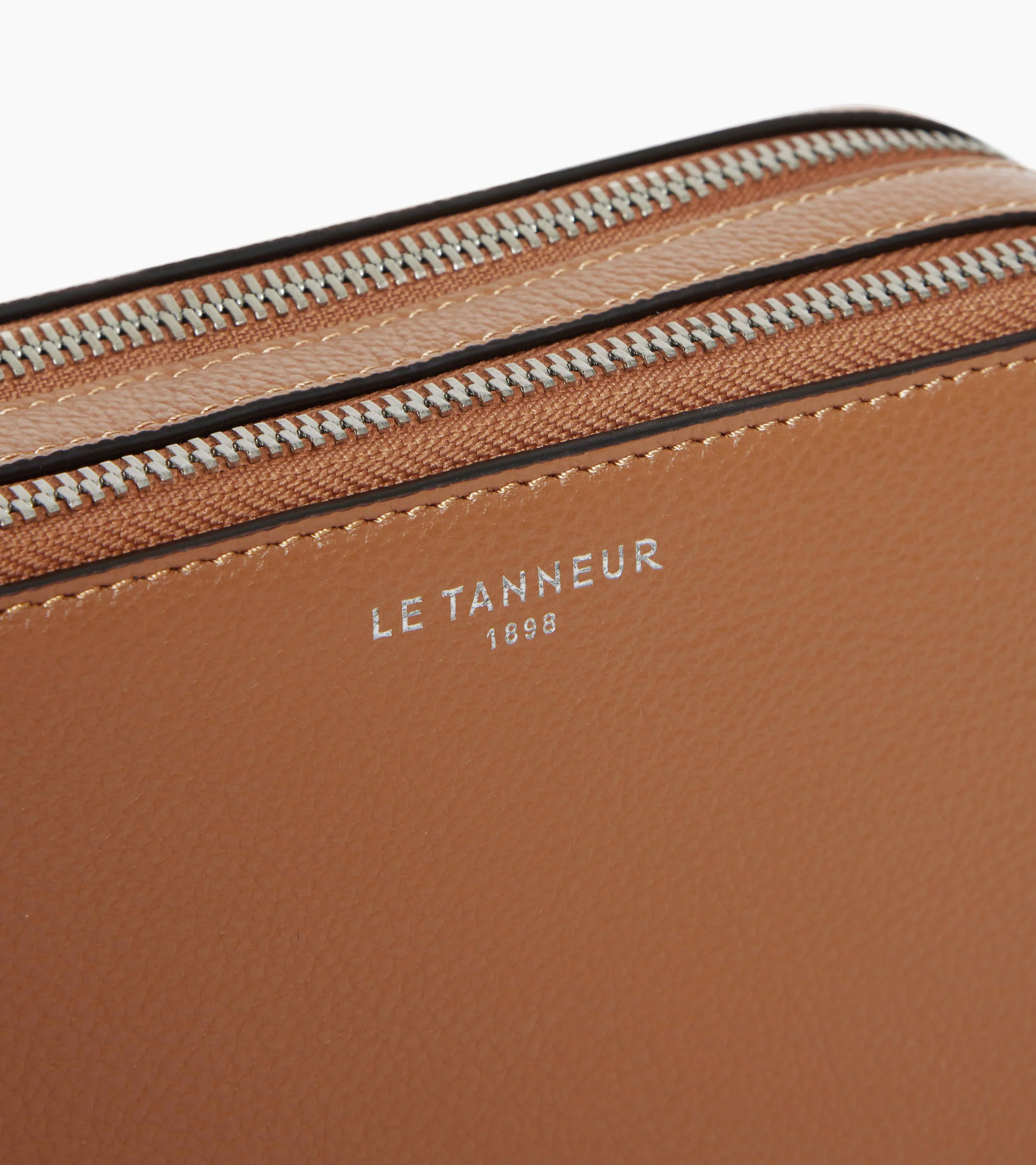 Emile small 2-compartment satchel in grained leather - Image 3