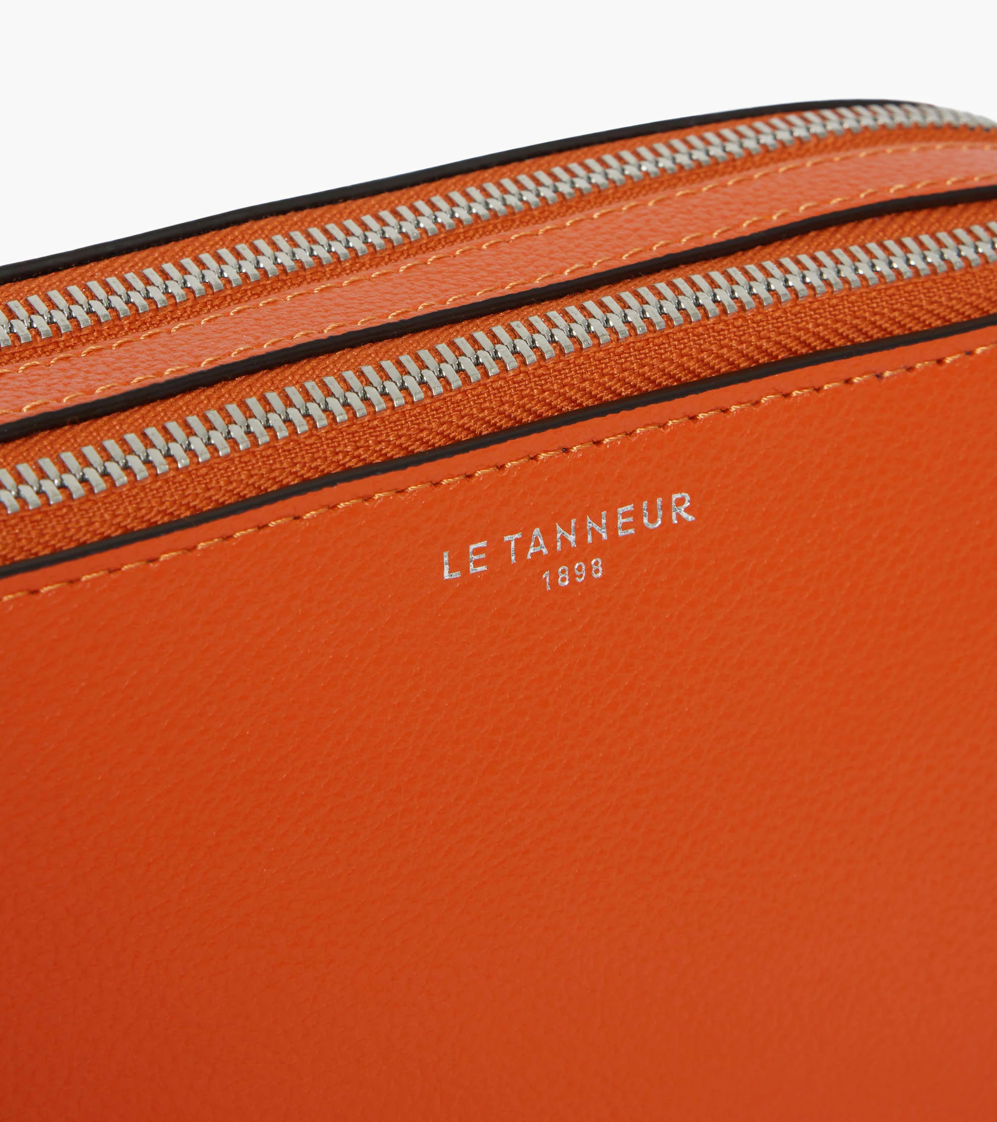Emile small 2-compartment satchel in grained leather - Image 2