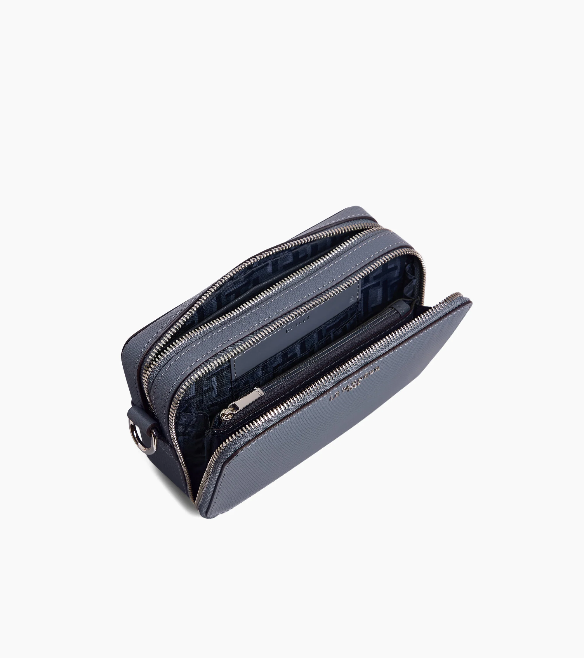 Emile small 2-compartment shoulder bag in signature T leather - Image 4