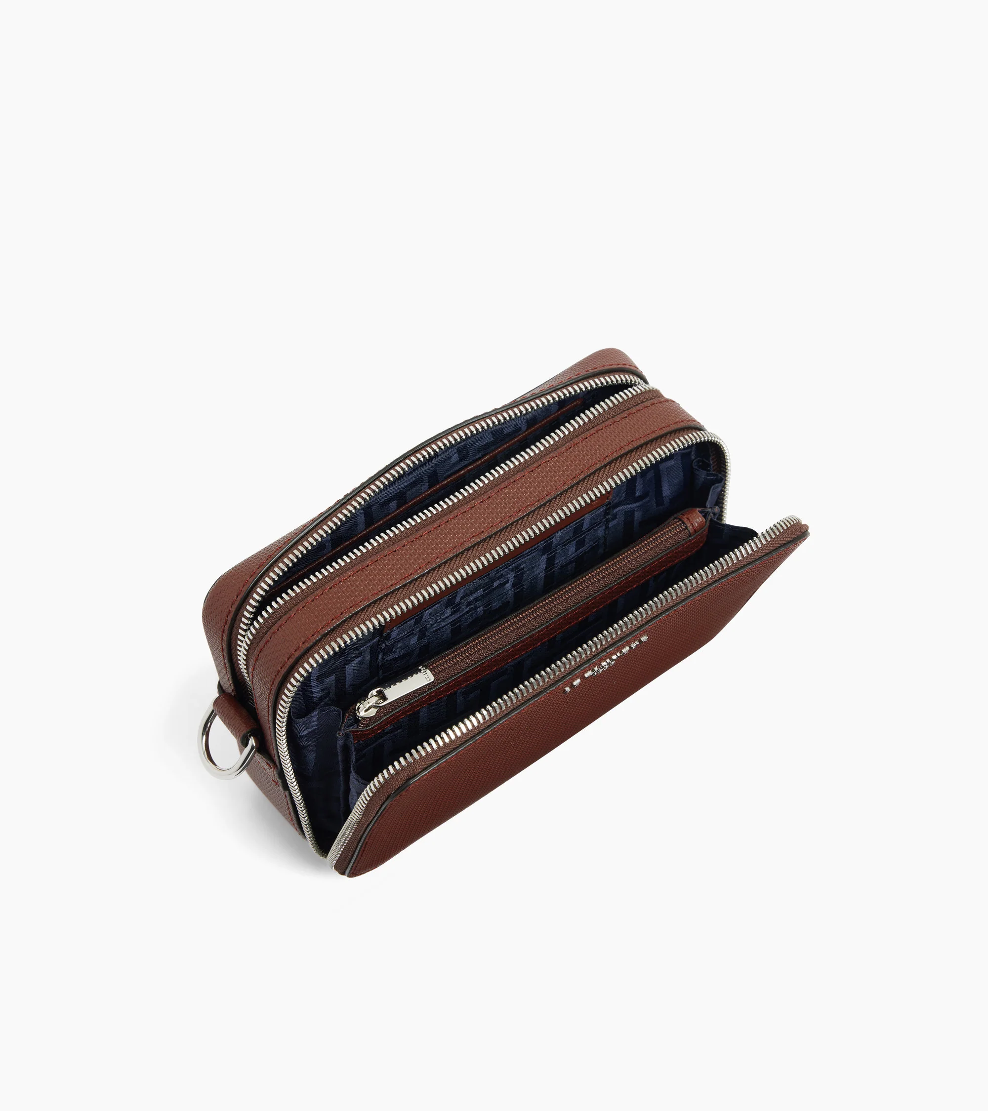 Emile small 2-compartment shoulder bag in signature T leather - Image 3