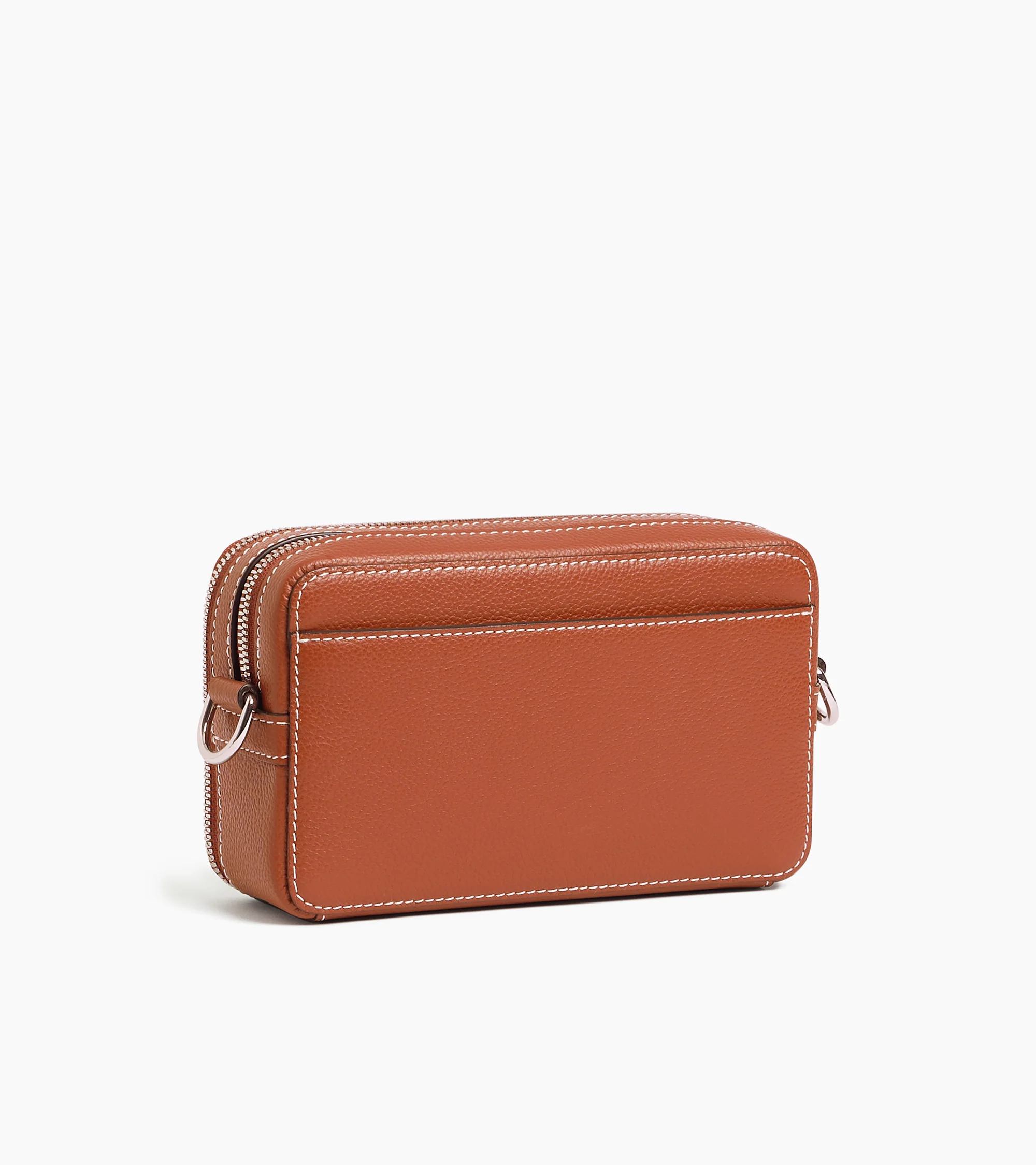 Emile small 2-compartment pouch in grained leather - Image 4